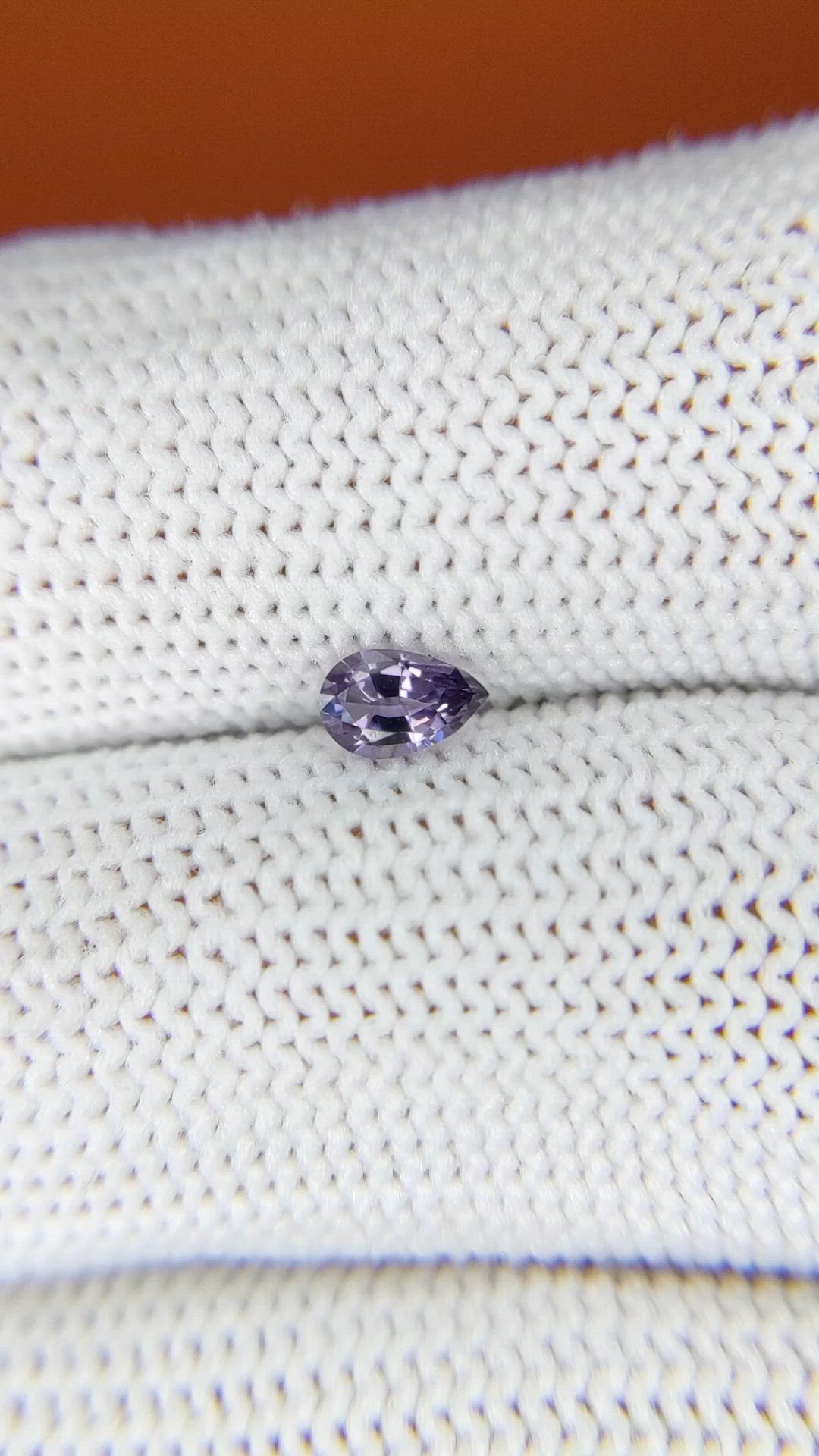 0.28 Ct. Purple Spinel from Ceylon (Sri Lanka) Size Video