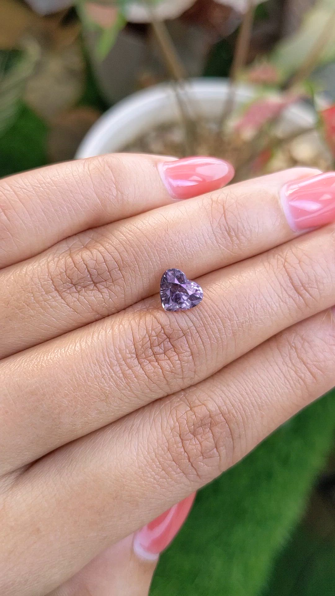 1.73 Ct. Purple Taaffeite from Ceylon (Sri Lanka) Size Video
