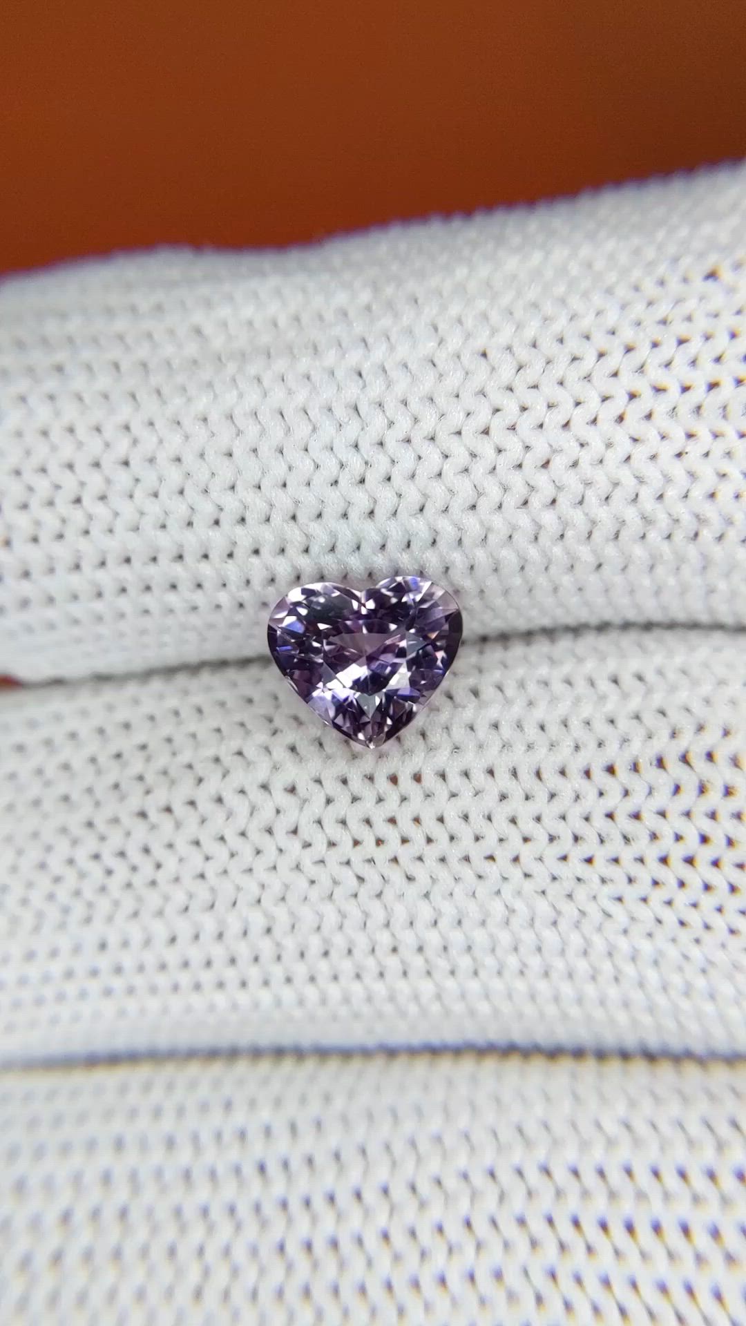 1.73 Ct. Purple Taaffeite from Ceylon (Sri Lanka) Size Video