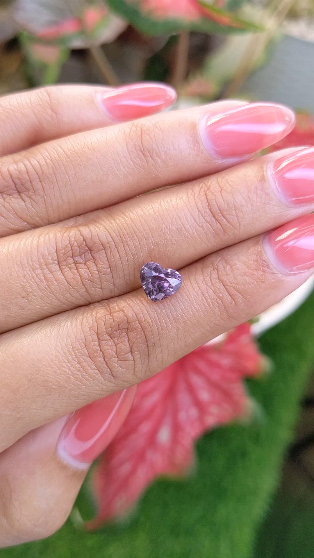 1.73 Ct. Purple Taaffeite from Ceylon (Sri Lanka) Size Video