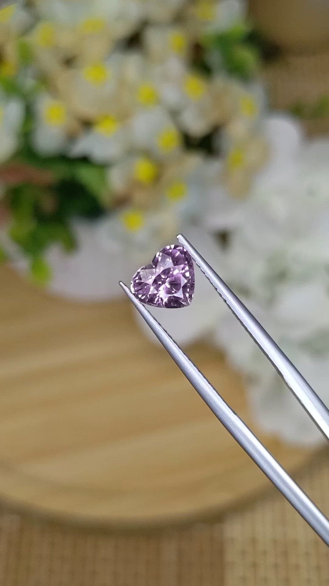 1.73 Ct. Purple Taaffeite from Ceylon (Sri Lanka) Size Video