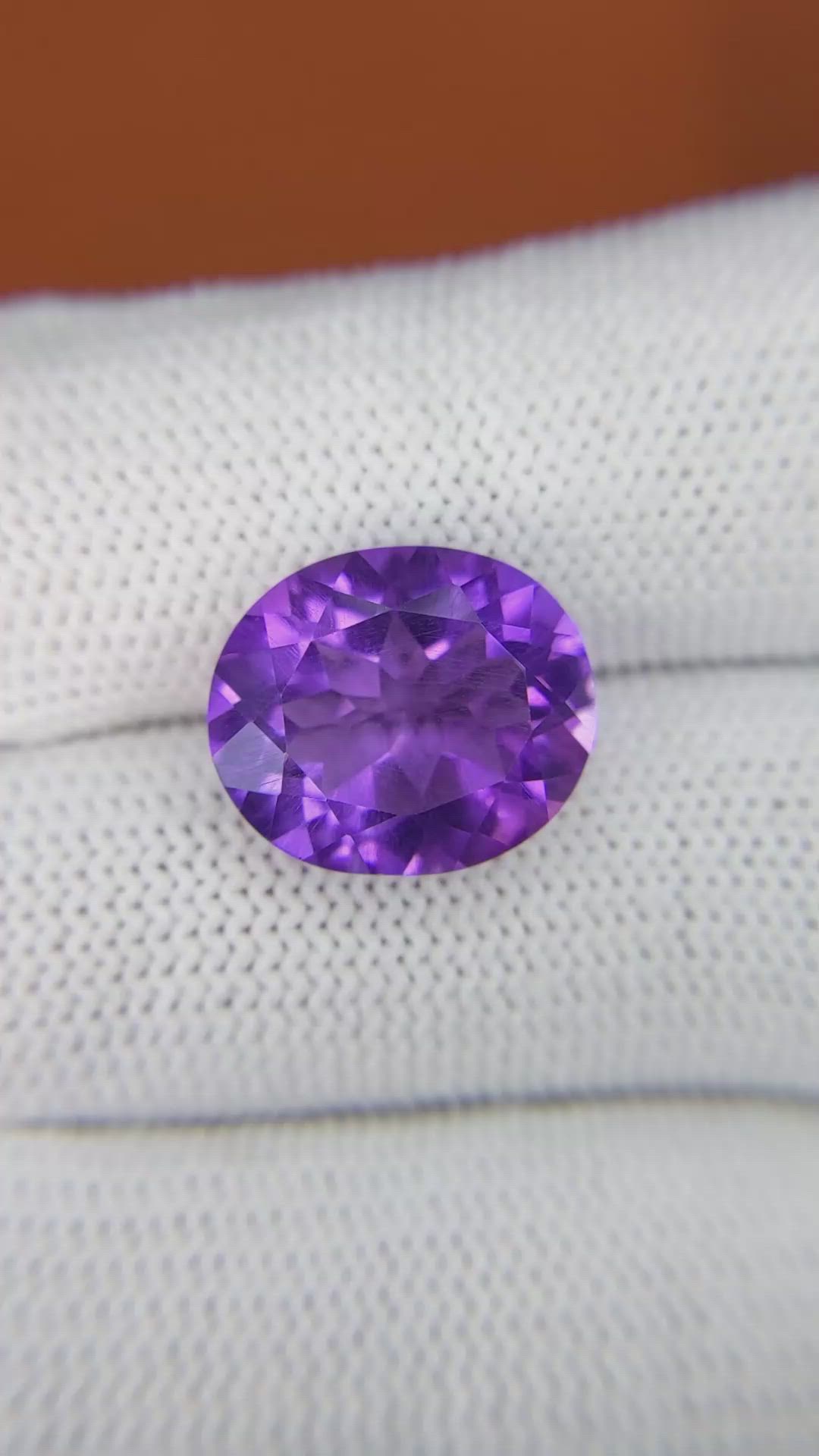 8.46 Ct. Purple Amethyst from Ceylon (Sri Lanka) Size Video