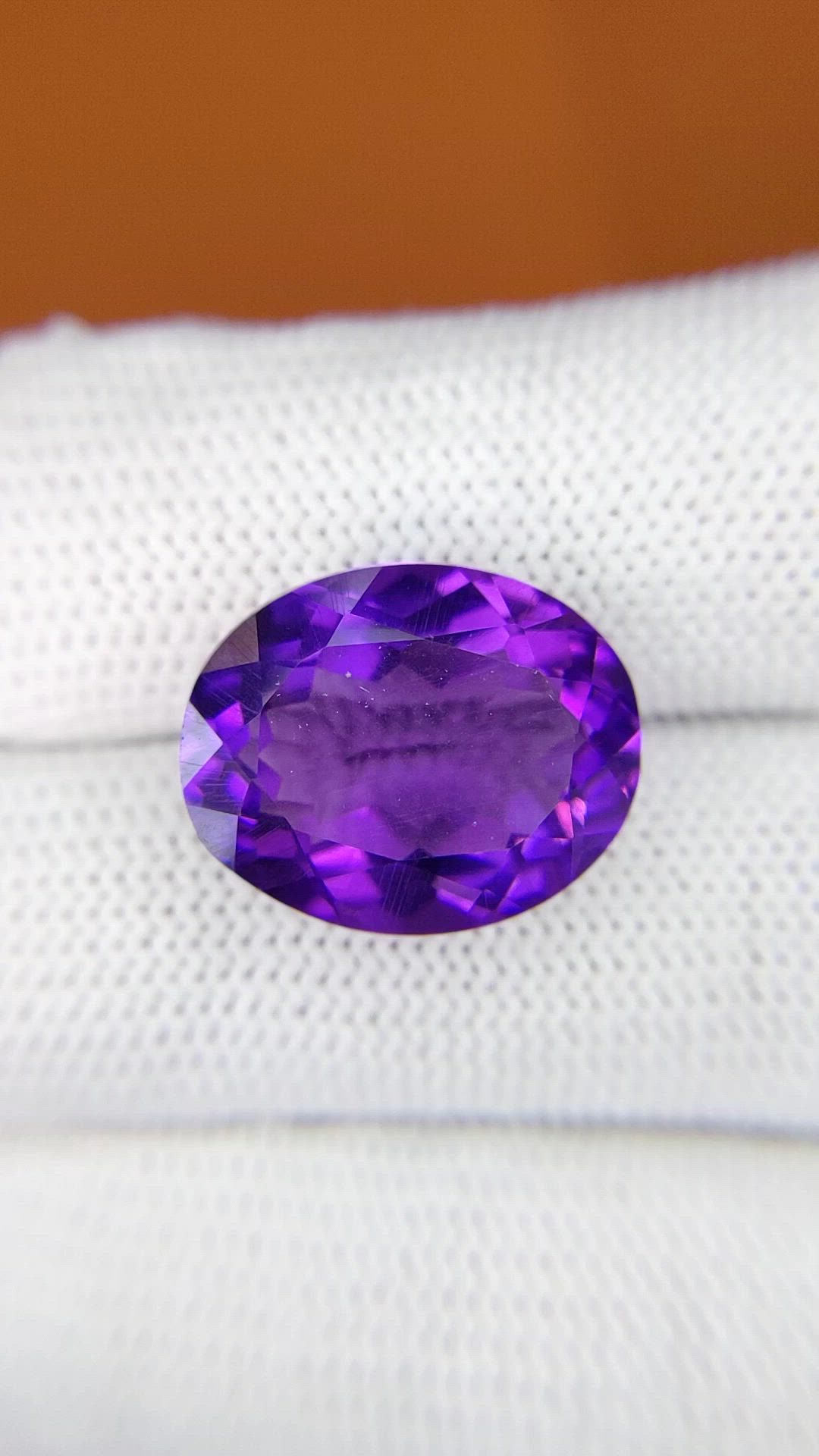 13.20 Ct. Purple Amethyst from Ceylon (Sri Lanka) Size Video