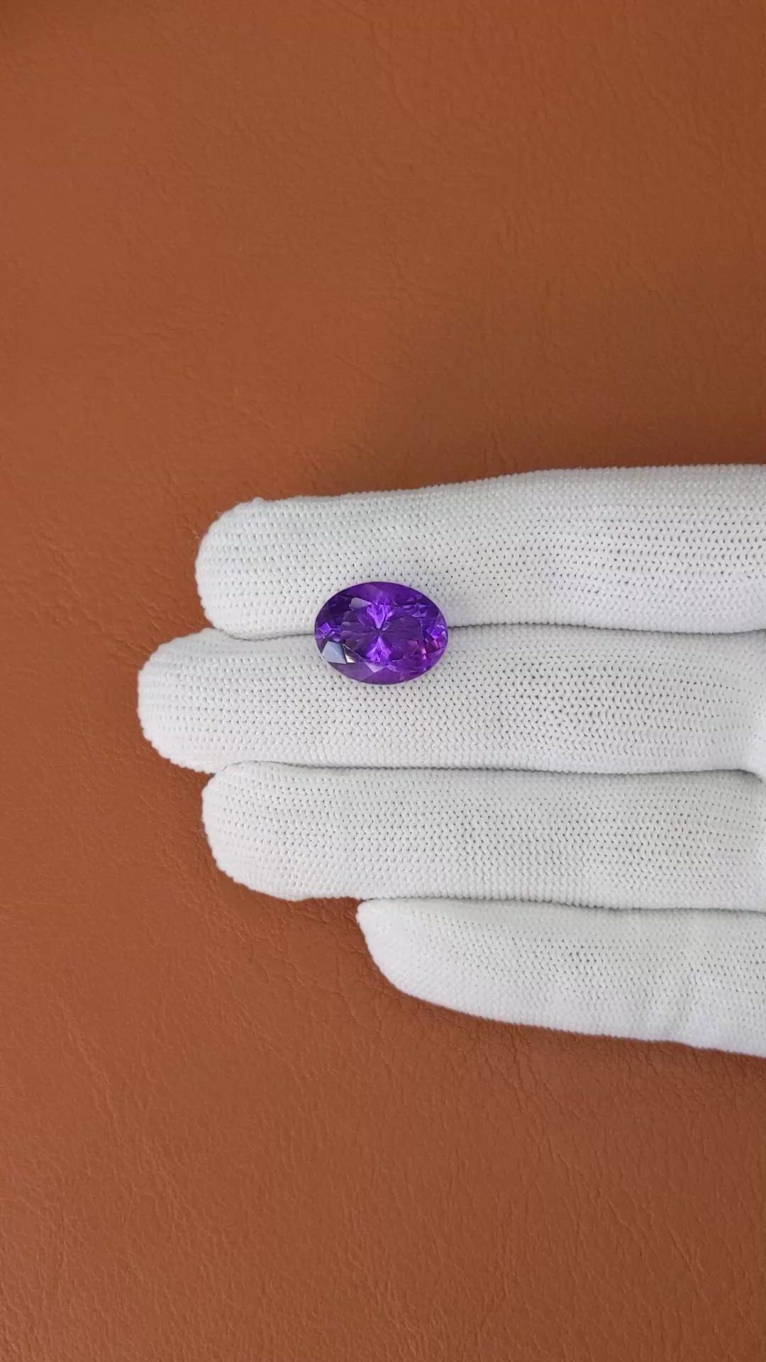 9.18 Ct. Purple Amethyst from Ceylon (Sri Lanka) Size Video