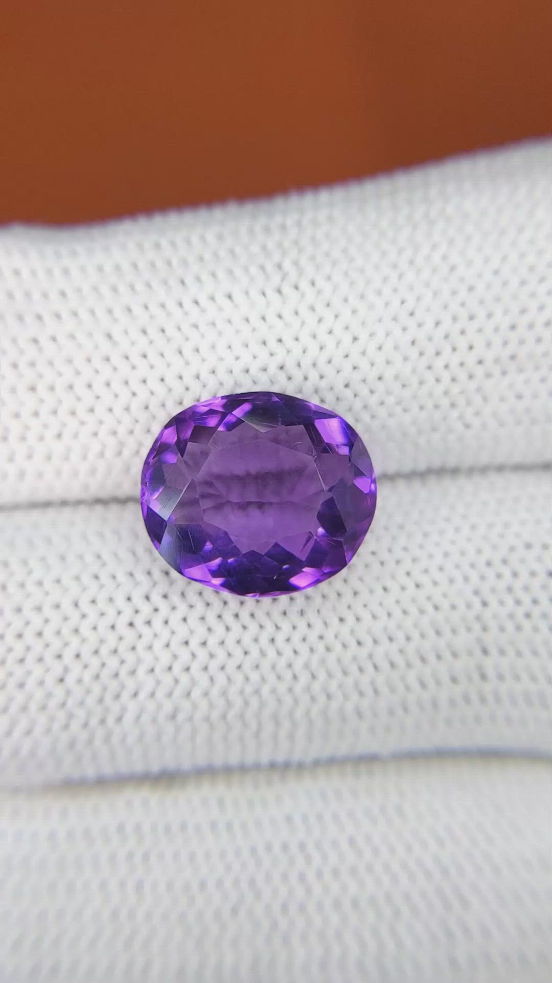 6.28 Ct. Purple Amethyst from Ceylon (Sri Lanka) Size Video