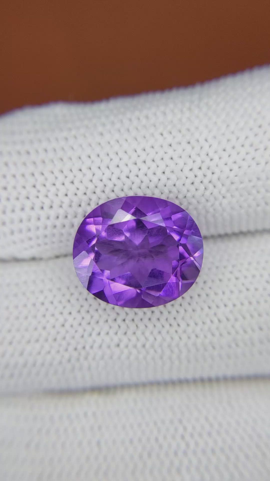 7.78 Ct. Purple Amethyst from Ceylon (Sri Lanka) Size Video