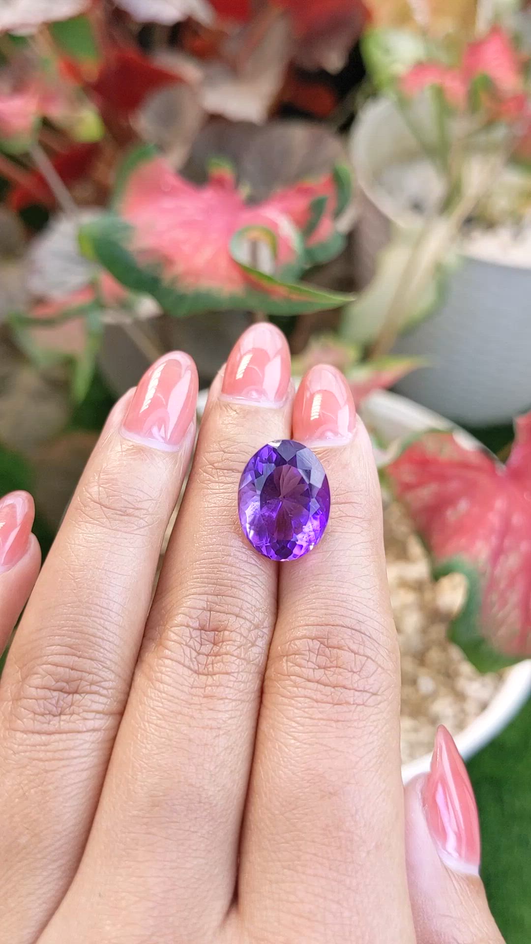 9.38 Ct. Purple Amethyst from Ceylon (Sri Lanka) Size Video