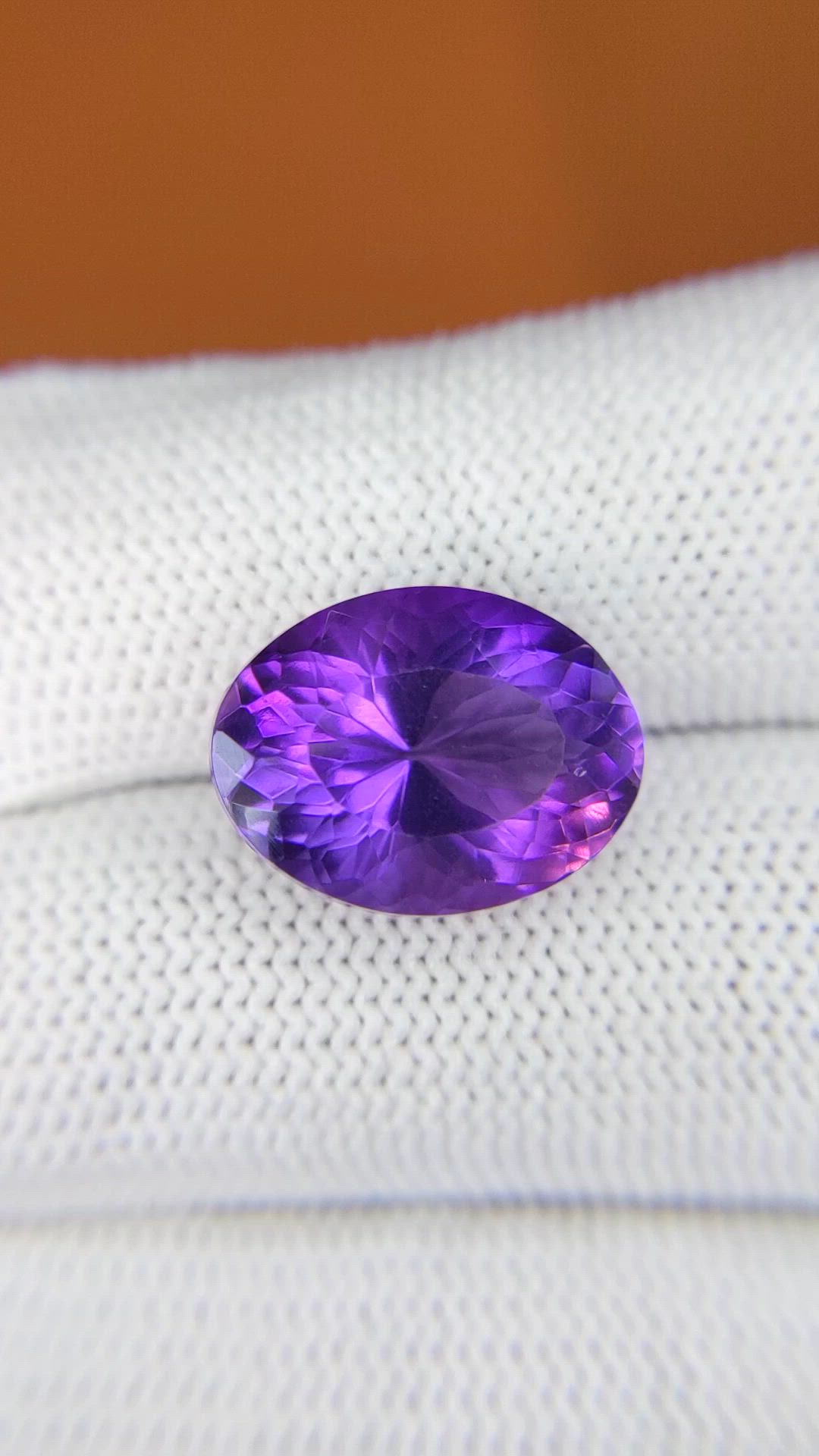 10.42 Ct. Purple Amethyst from Ceylon (Sri Lanka) Size Video