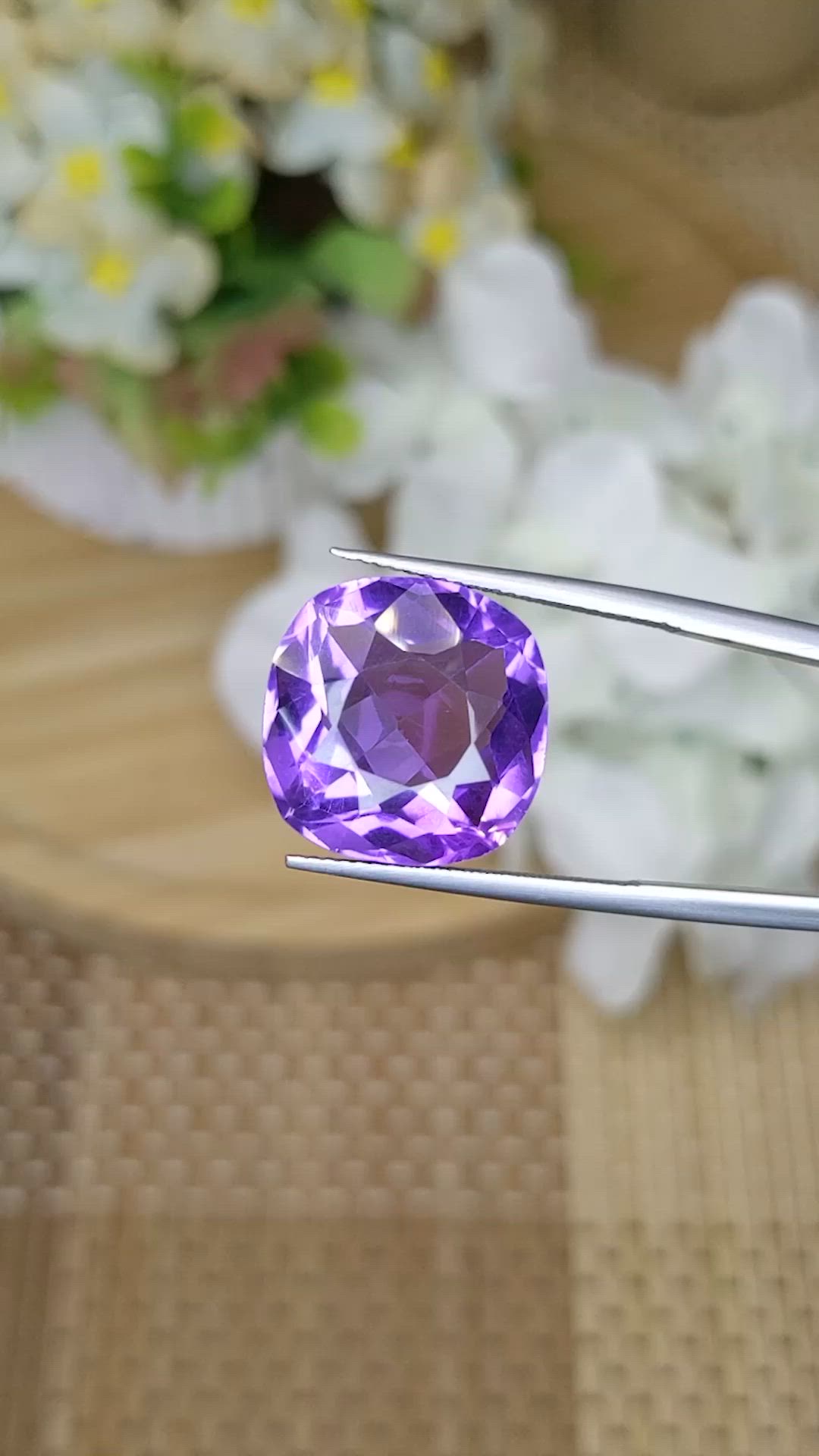 16.05 Ct. Purple Amethyst from Ceylon (Sri Lanka) Size Video