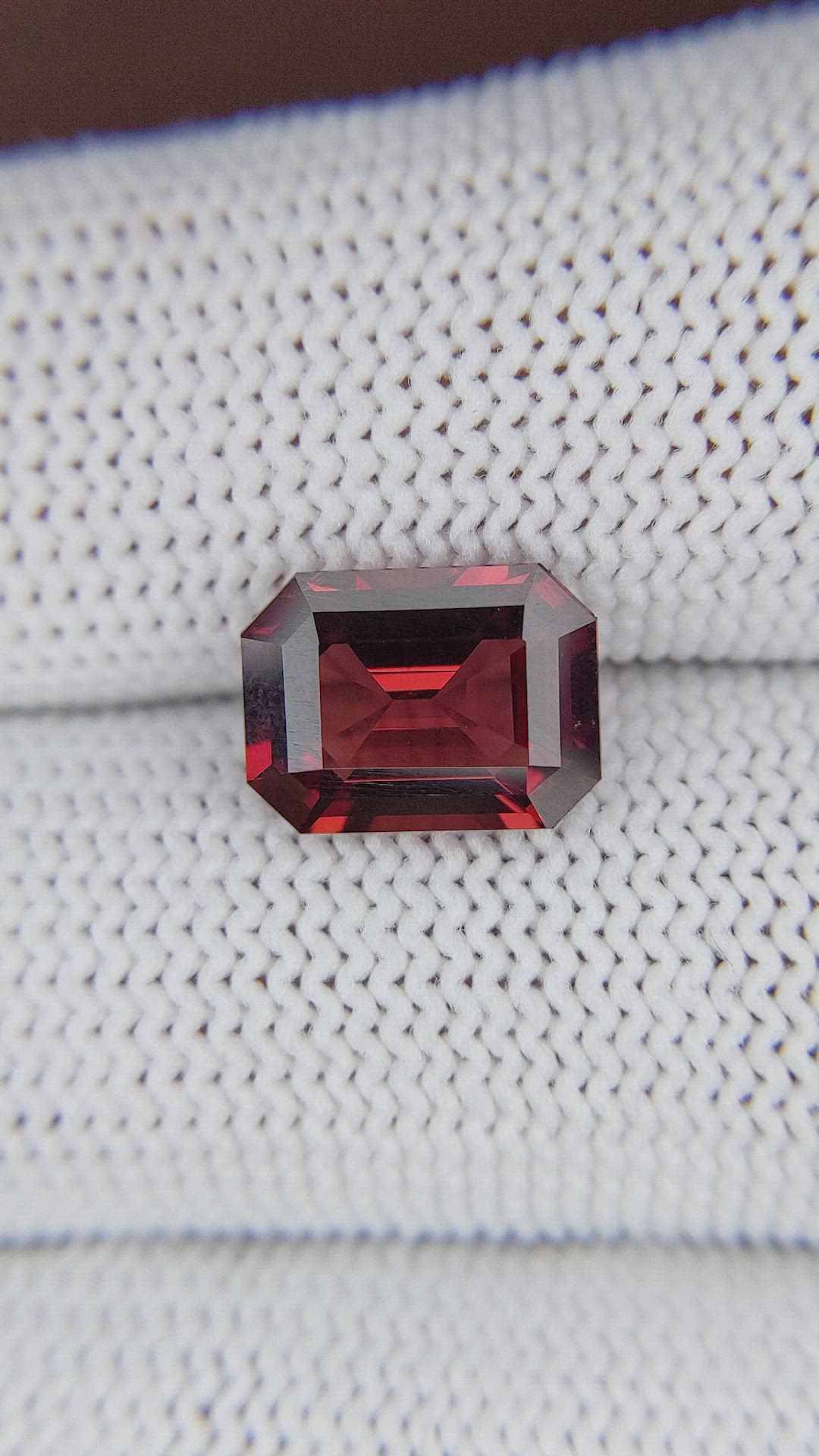 3.44 Ct. Orangish Red Malaya Garnet from Tanzania Size Video