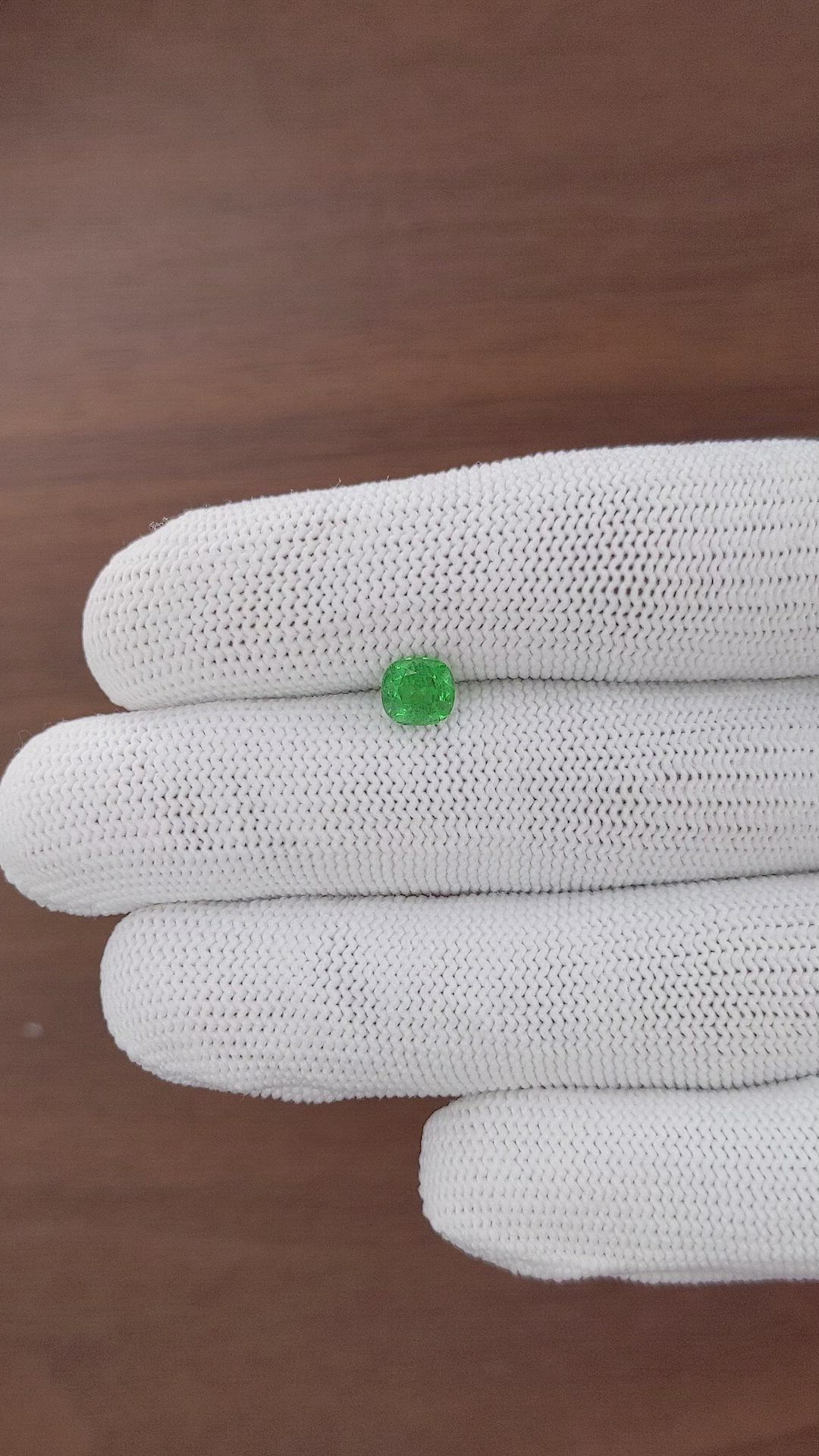 1.13 Ct. Tsavorite Garnet from Kenya Size Video