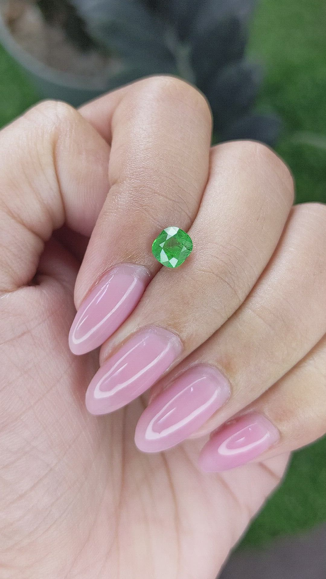 1.13 Ct. Tsavorite Garnet from Kenya Size Video