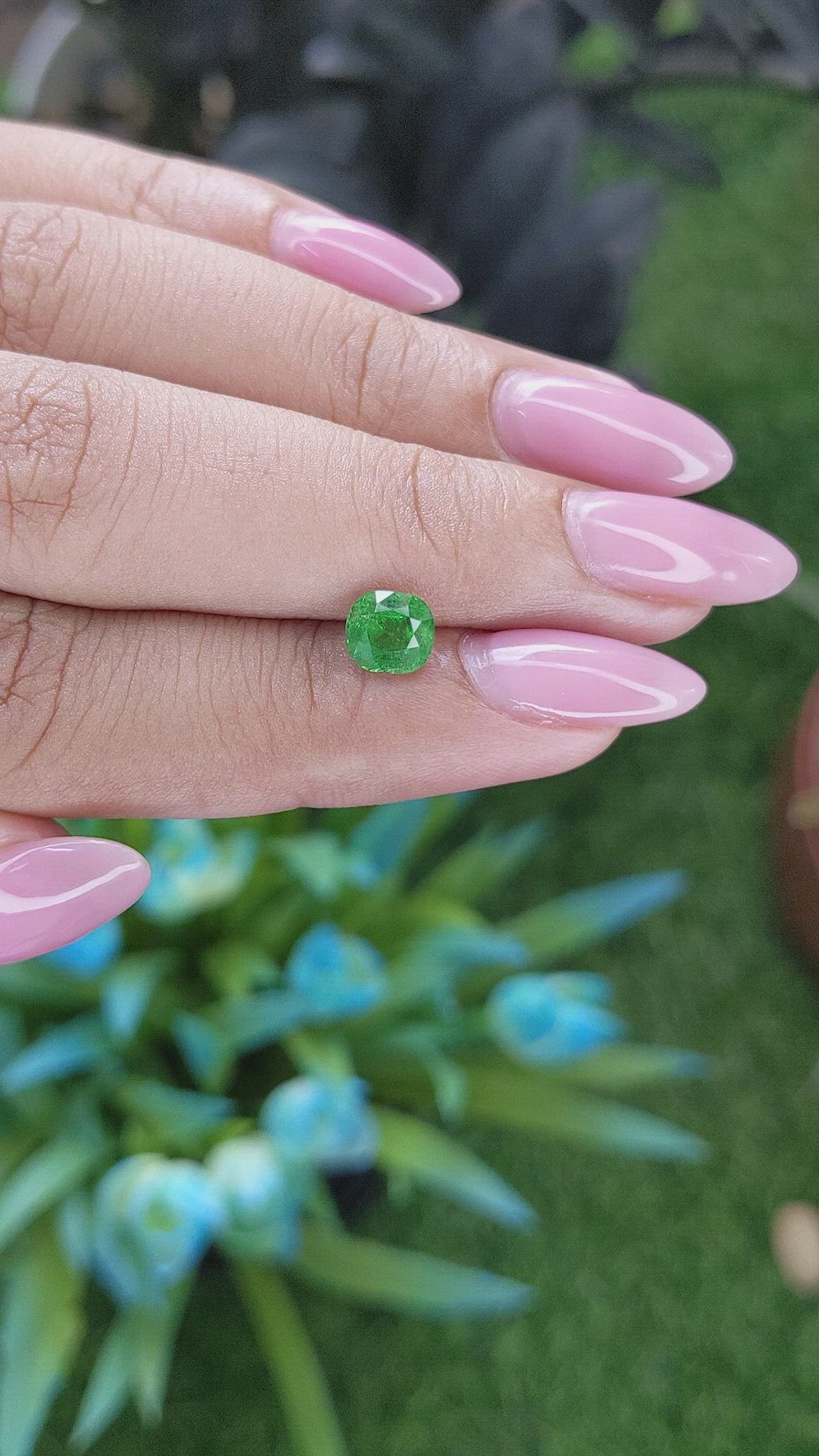 1.13 Ct. Tsavorite Garnet from Kenya Size Video