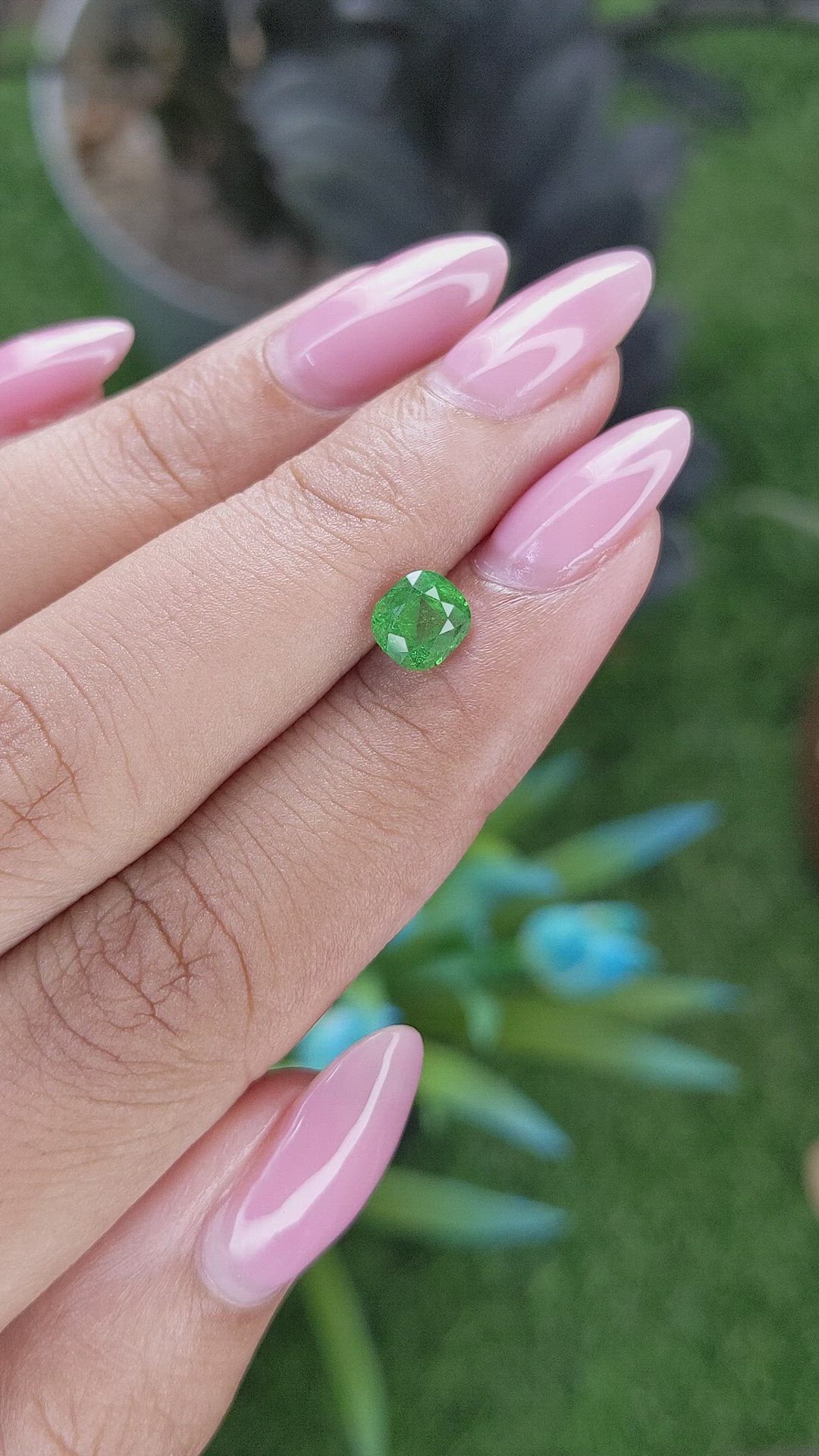 1.13 Ct. Tsavorite Garnet from Kenya Size Video