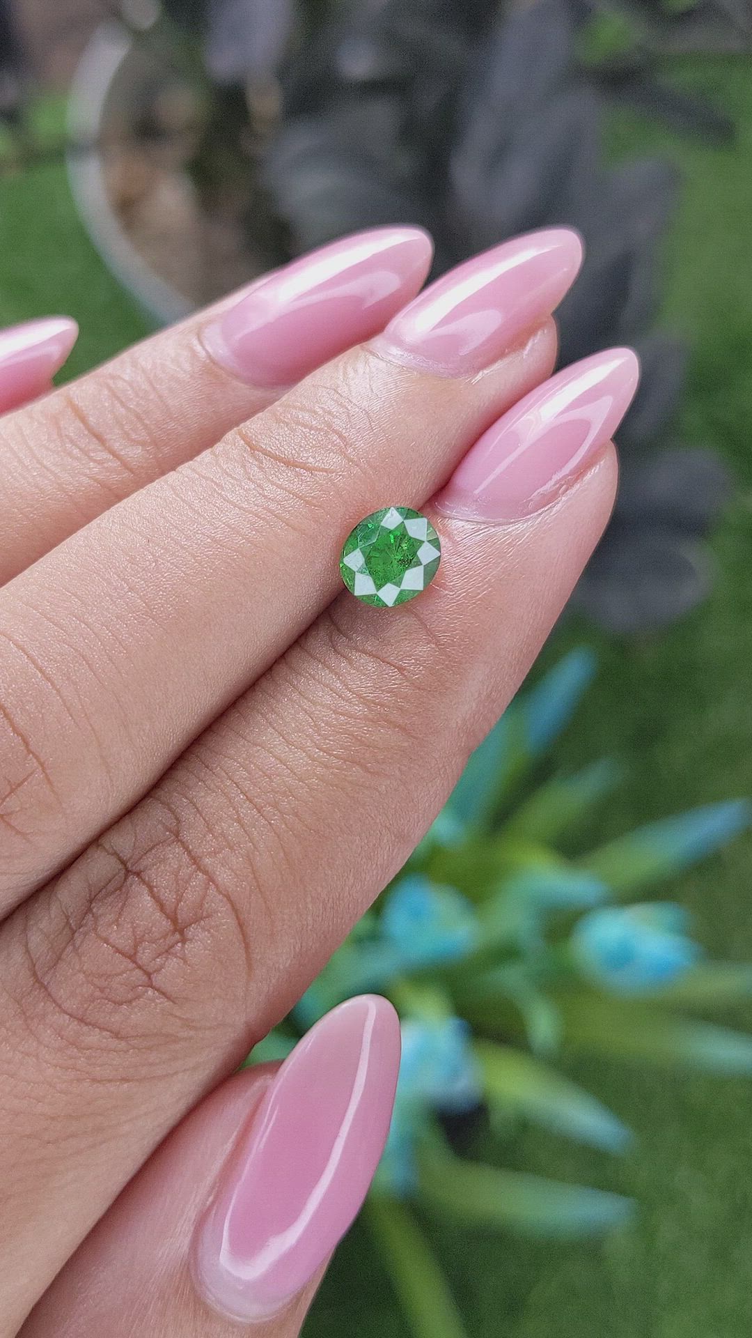 1.15 Ct. Tsavorite Garnet from Kenya Size Video