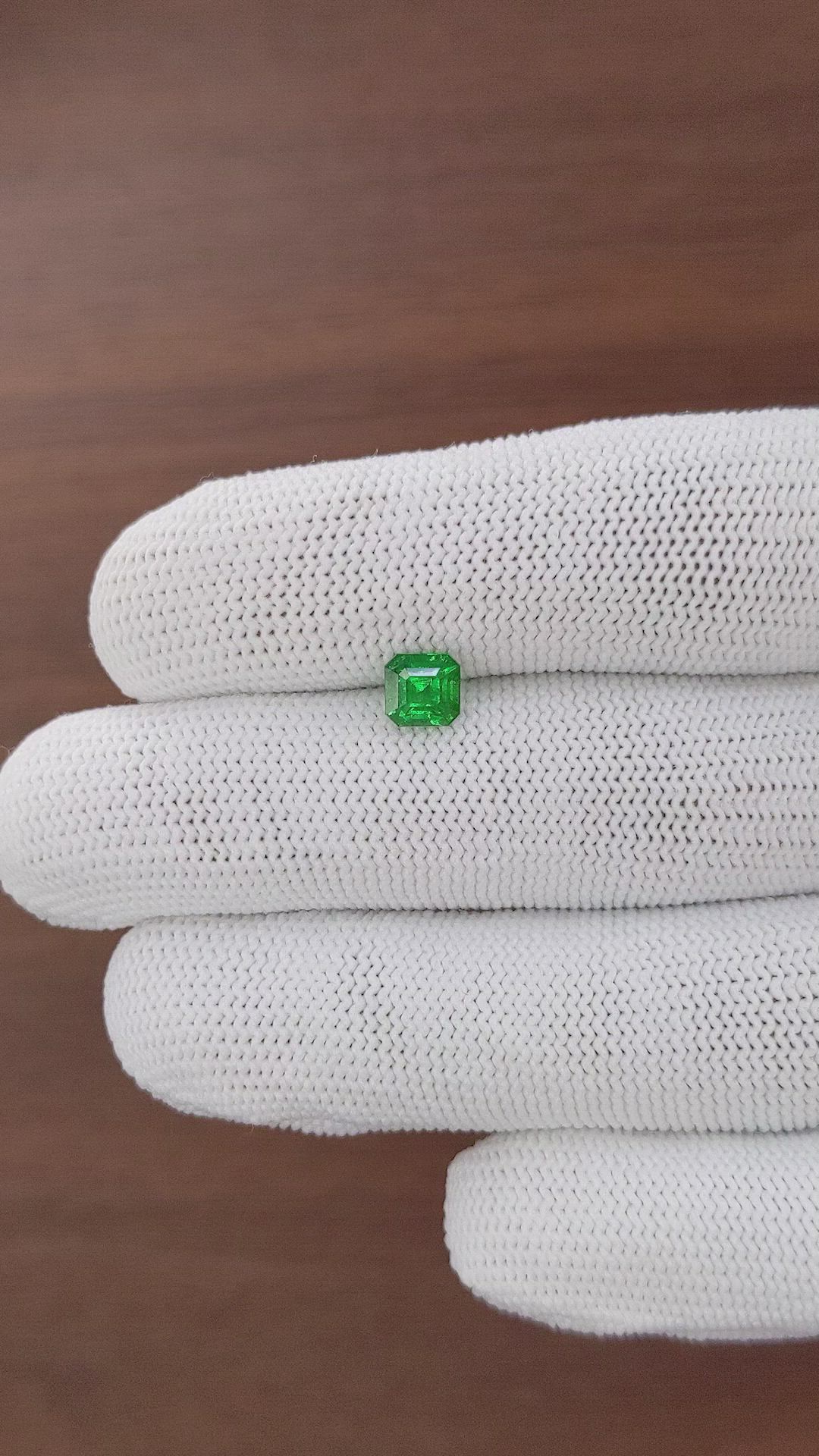 1.14 Ct. Tsavorite Garnet from Kenya Size Video