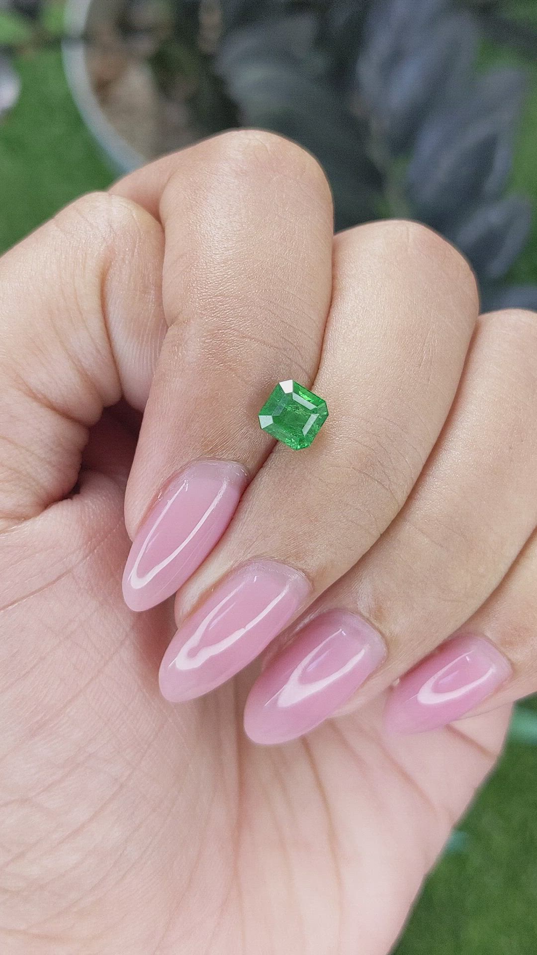 1.14 Ct. Tsavorite Garnet from Kenya Size Video