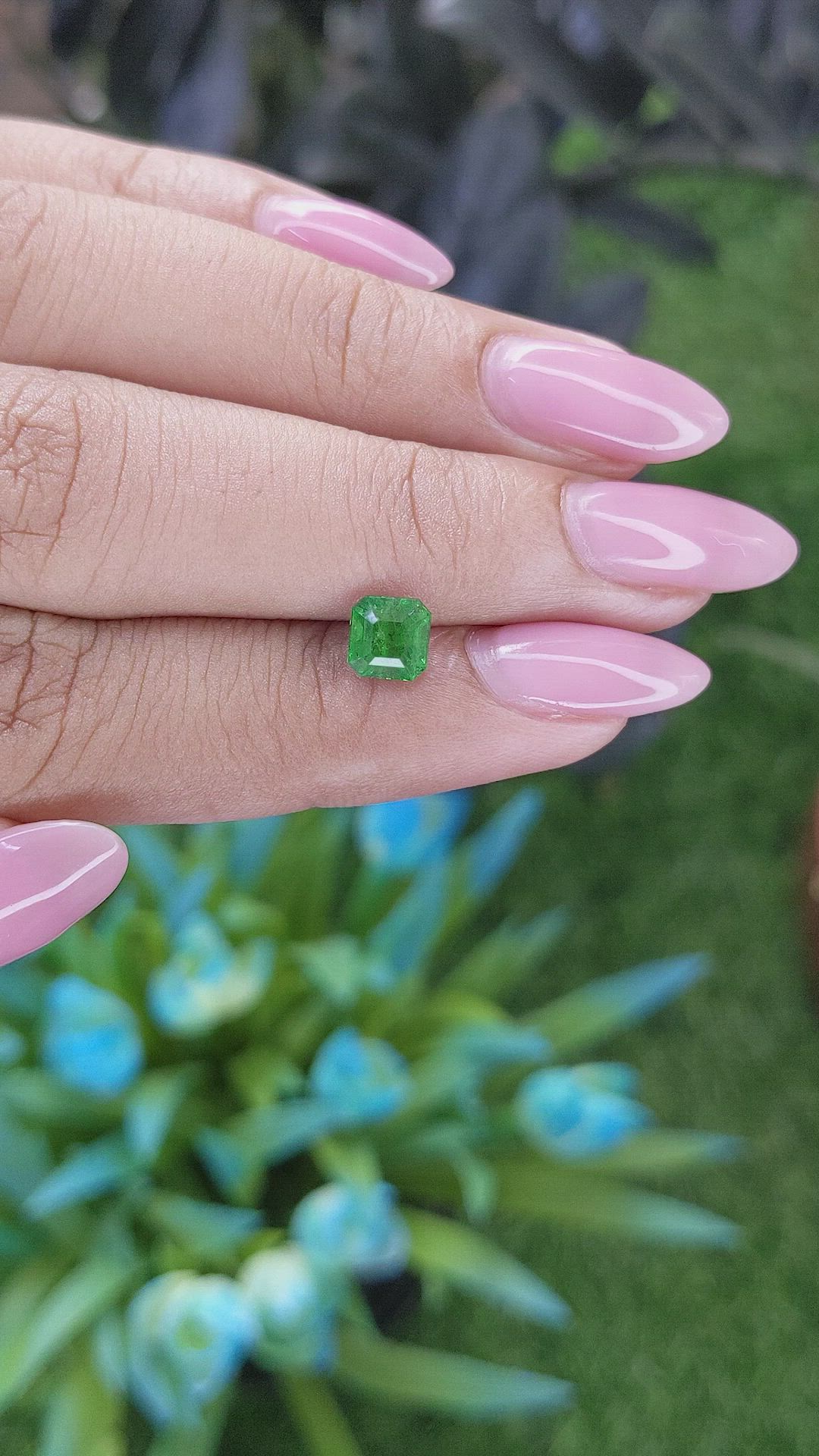 1.14 Ct. Tsavorite Garnet from Kenya Size Video
