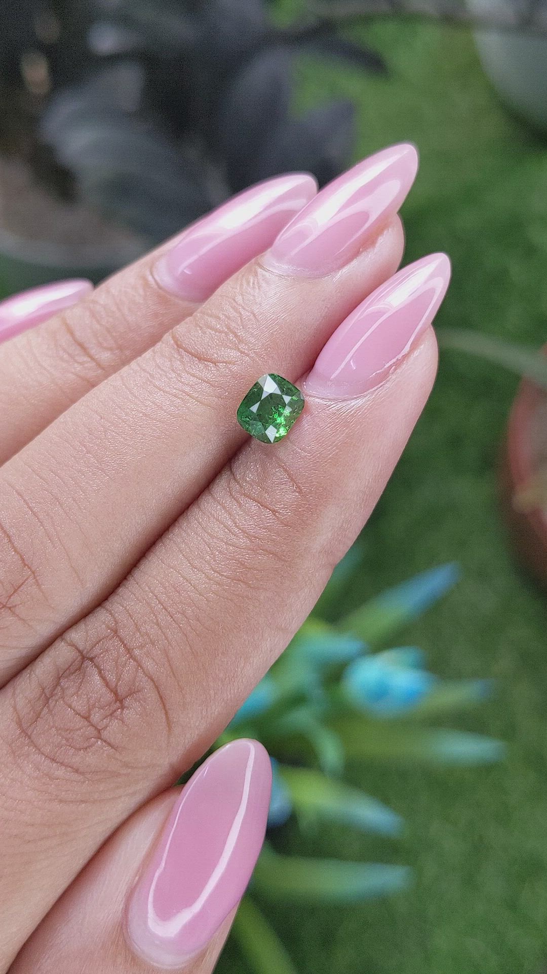 0.81 Ct. Tsavorite Garnet from Kenya Size Video