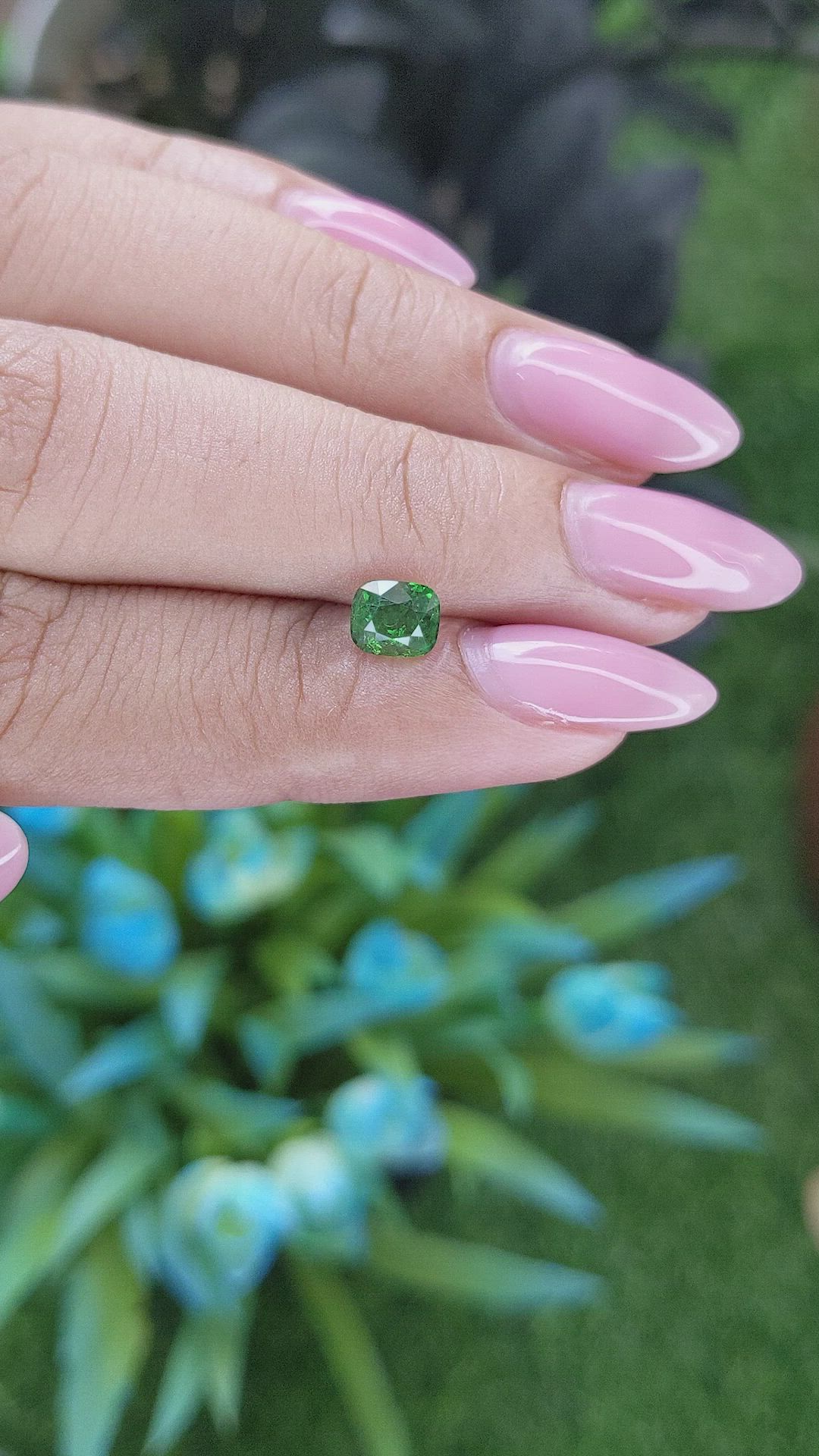 0.81 Ct. Tsavorite Garnet from Kenya Size Video