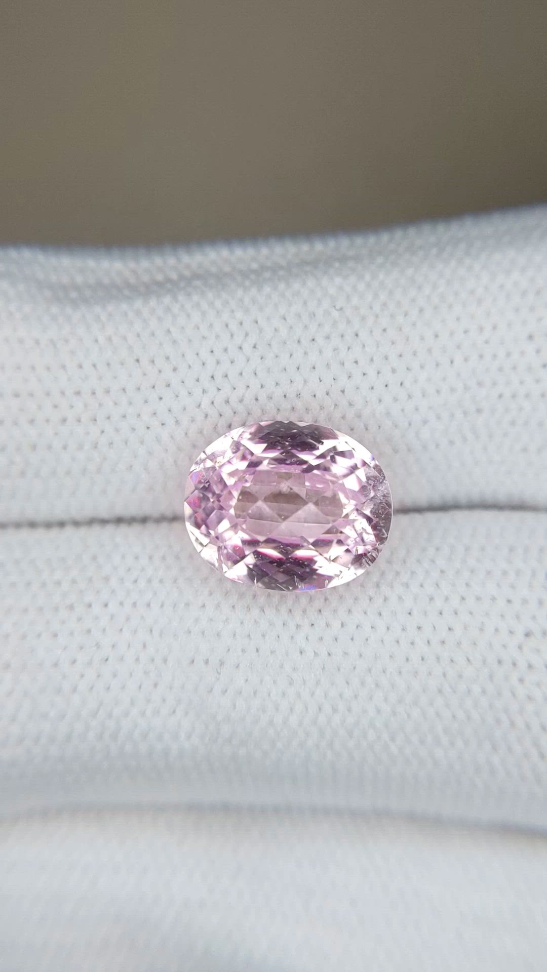5.04 Ct. Pink Kunzite from Afghanistan Size Video