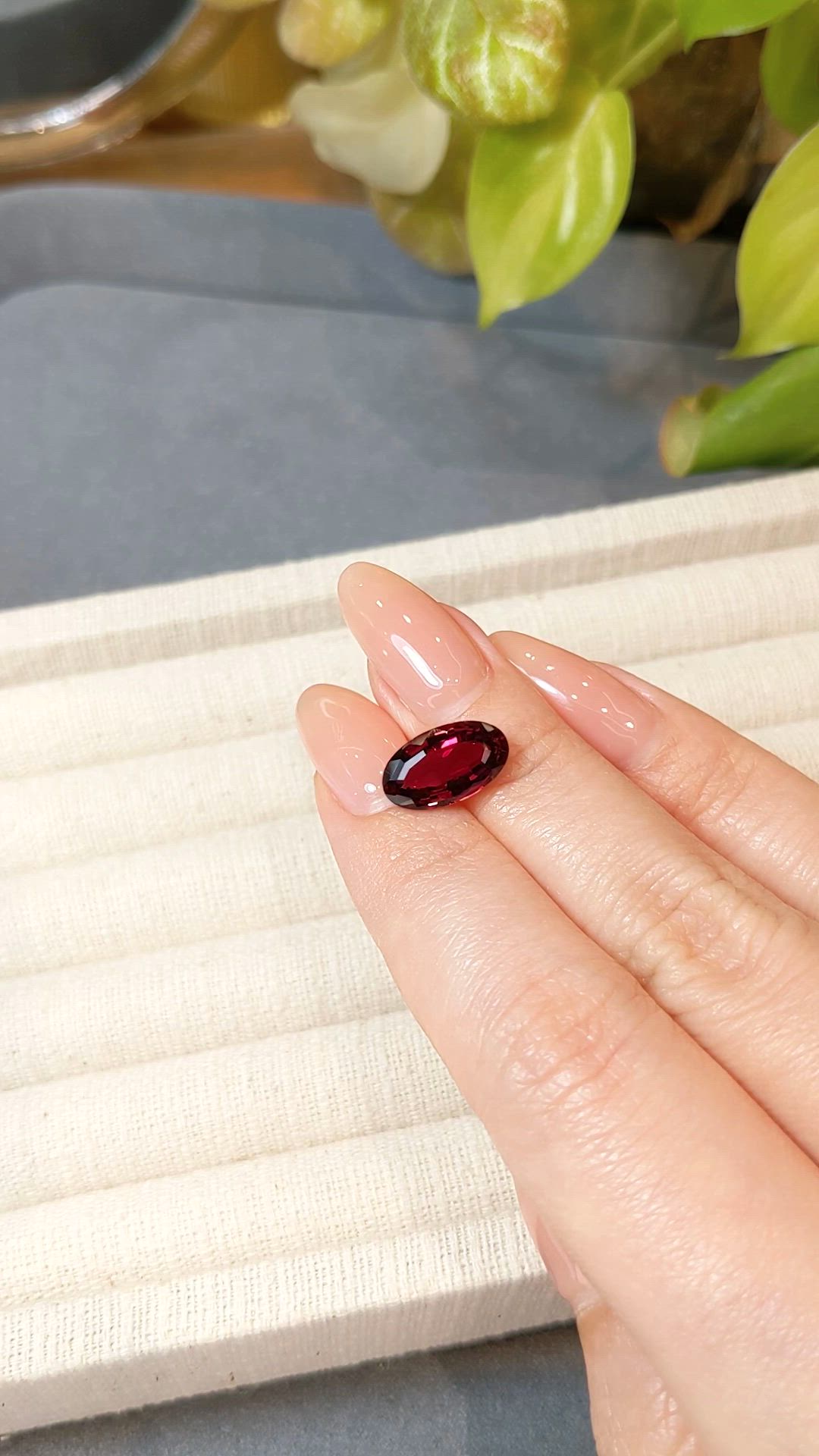 3.24 Ct. Red Rubellite Tourmaline from Brazil Size Video