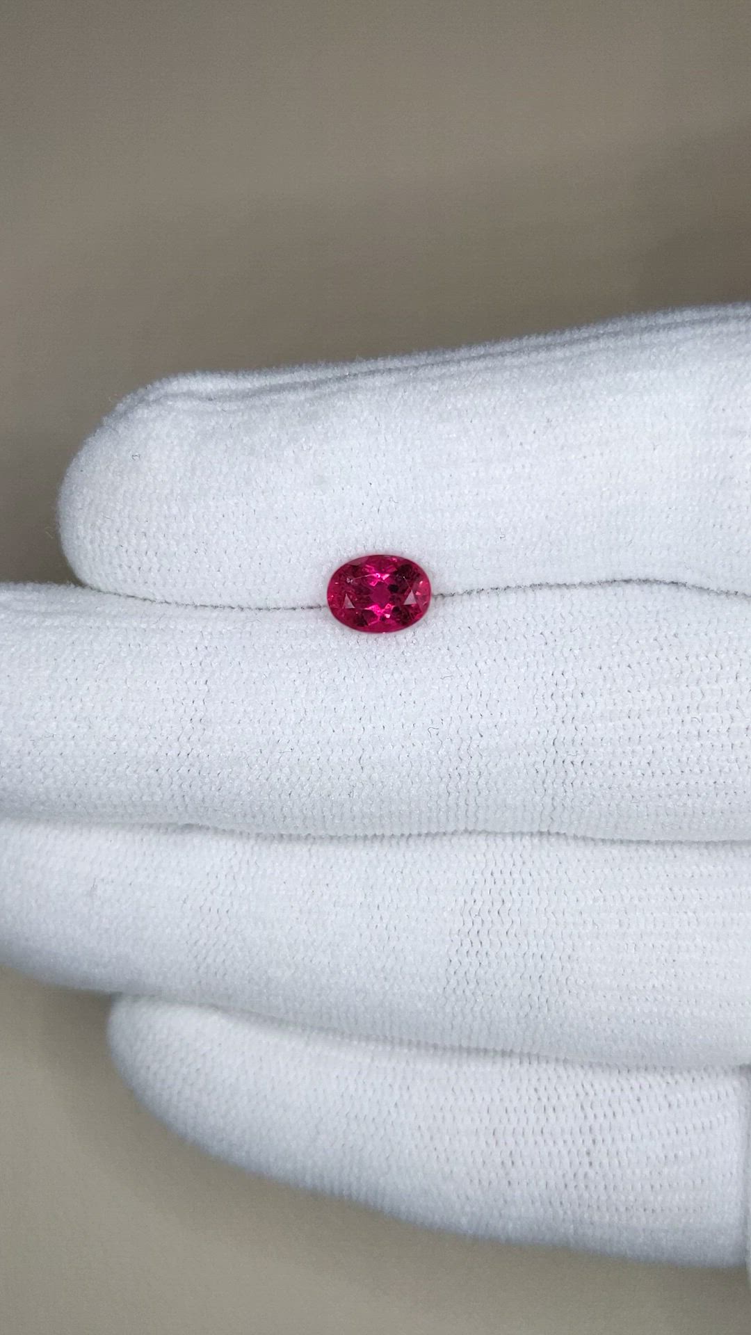 1.15 Ct. Reddish Pink Rubellite Tourmaline from Brazil Size Video