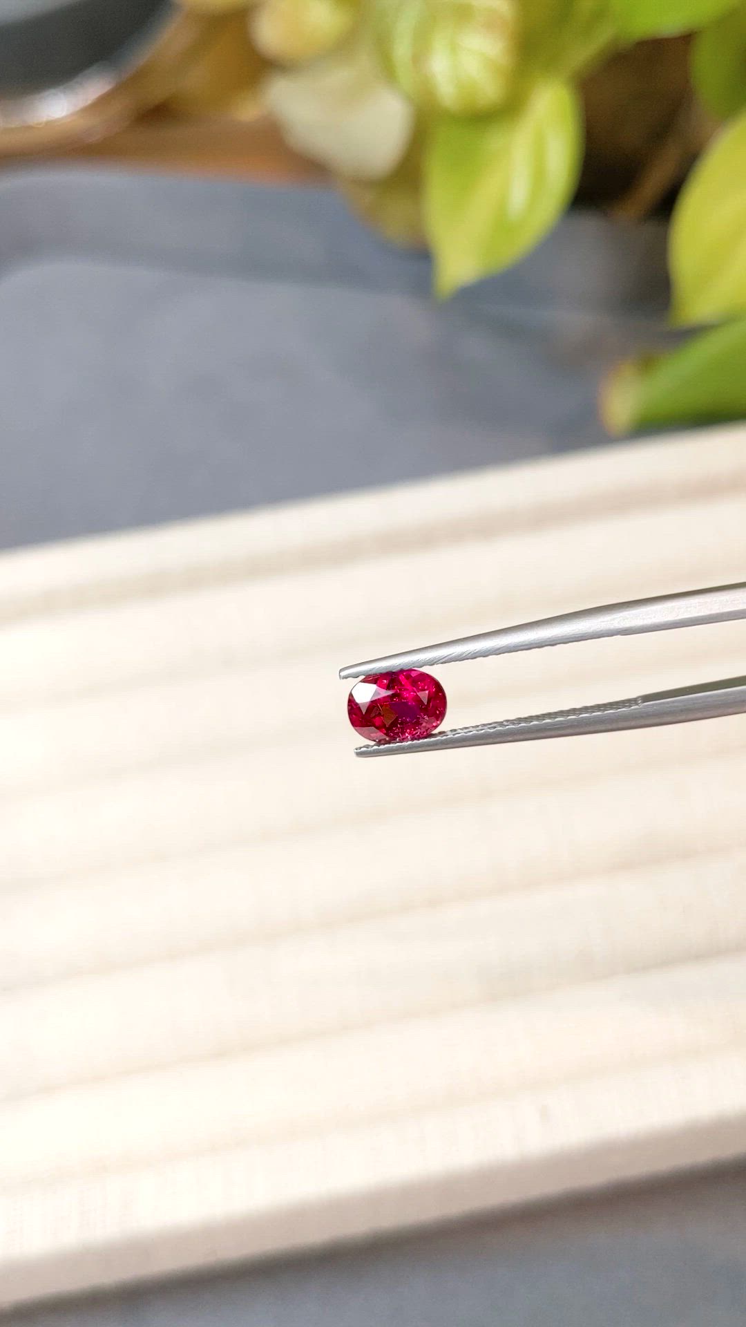 1.15 Ct. Reddish Pink Rubellite Tourmaline from Brazil Size Video