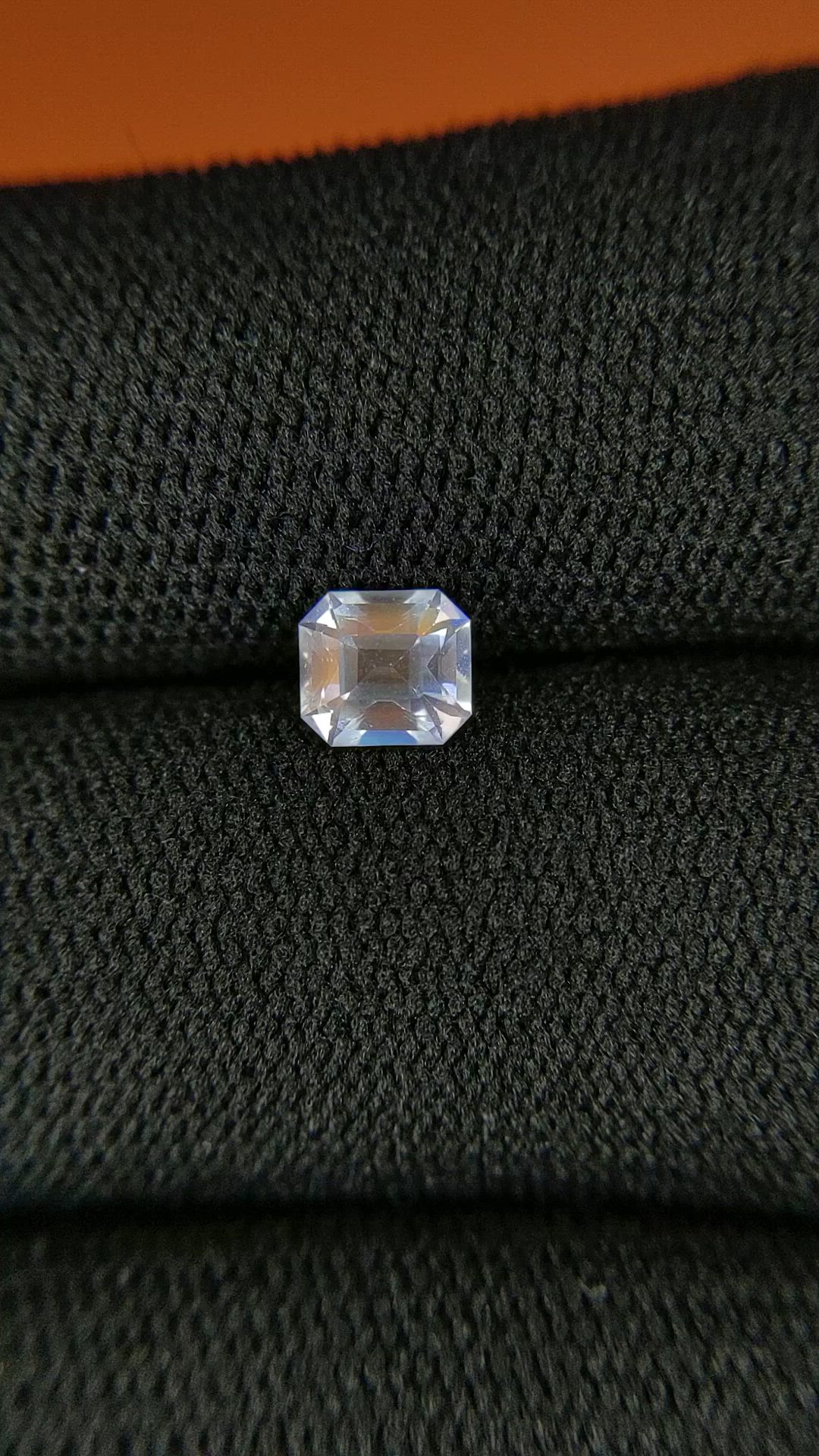 0.59 Ct. Rainbow Moonstone from Ceylon (Sri Lanka) Size Video