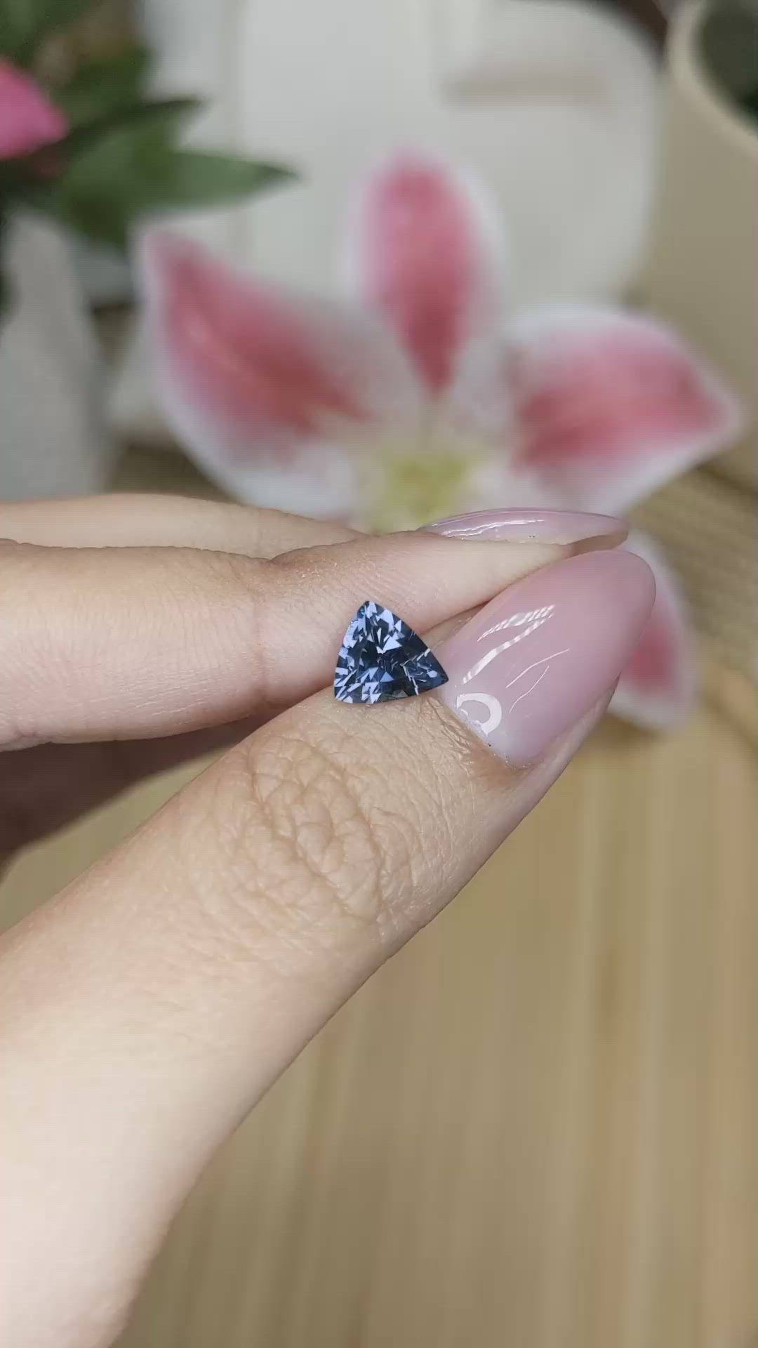 1.20 Ct. Blue Spinel from Ceylon (Sri Lanka) Size Video