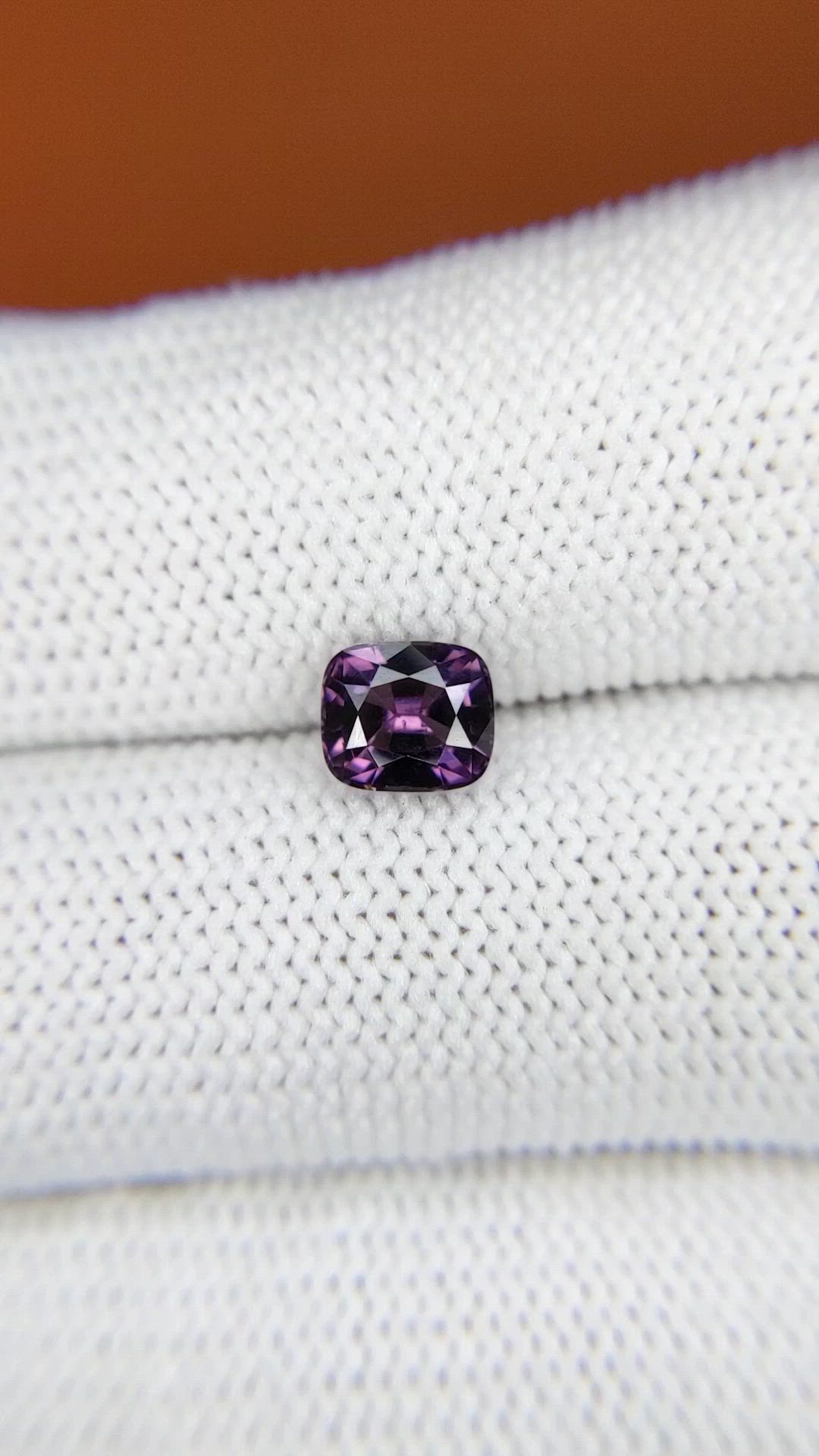 1.18 Ct. Pinkish Purple Spinel from Ceylon (Sri Lanka) Size Video