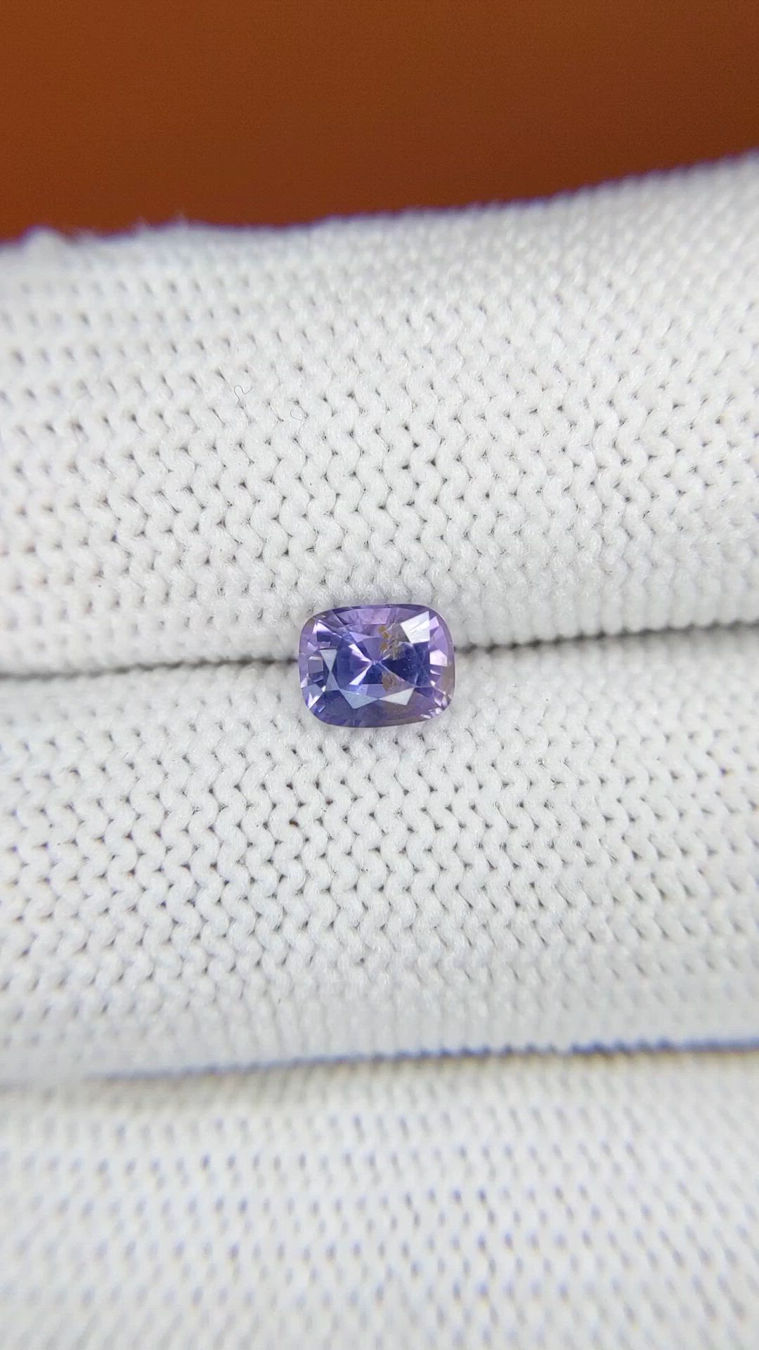 0.85 Ct. Pinkish Purple Spinel from Ceylon (Sri Lanka) Size Video