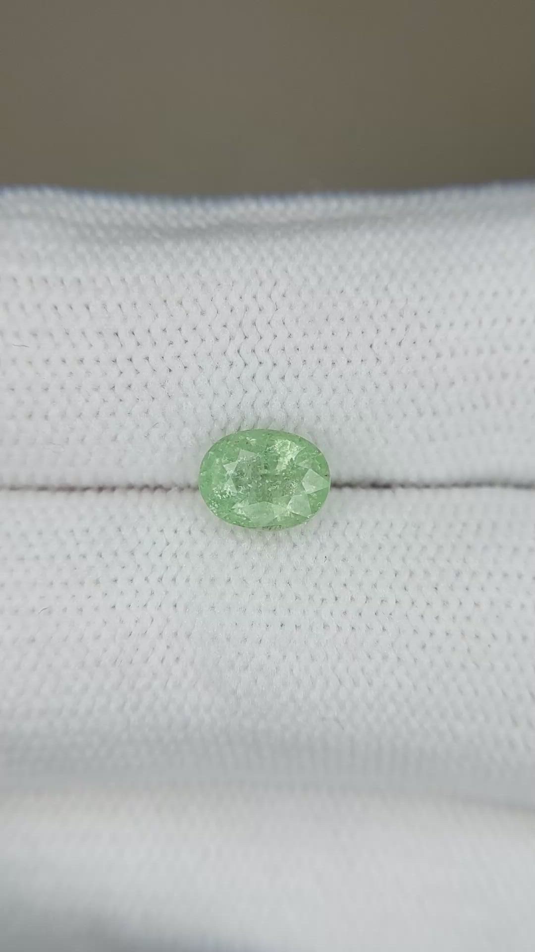 1.03 Ct. Green Paraiba Tourmaline from Mozambique Size Video