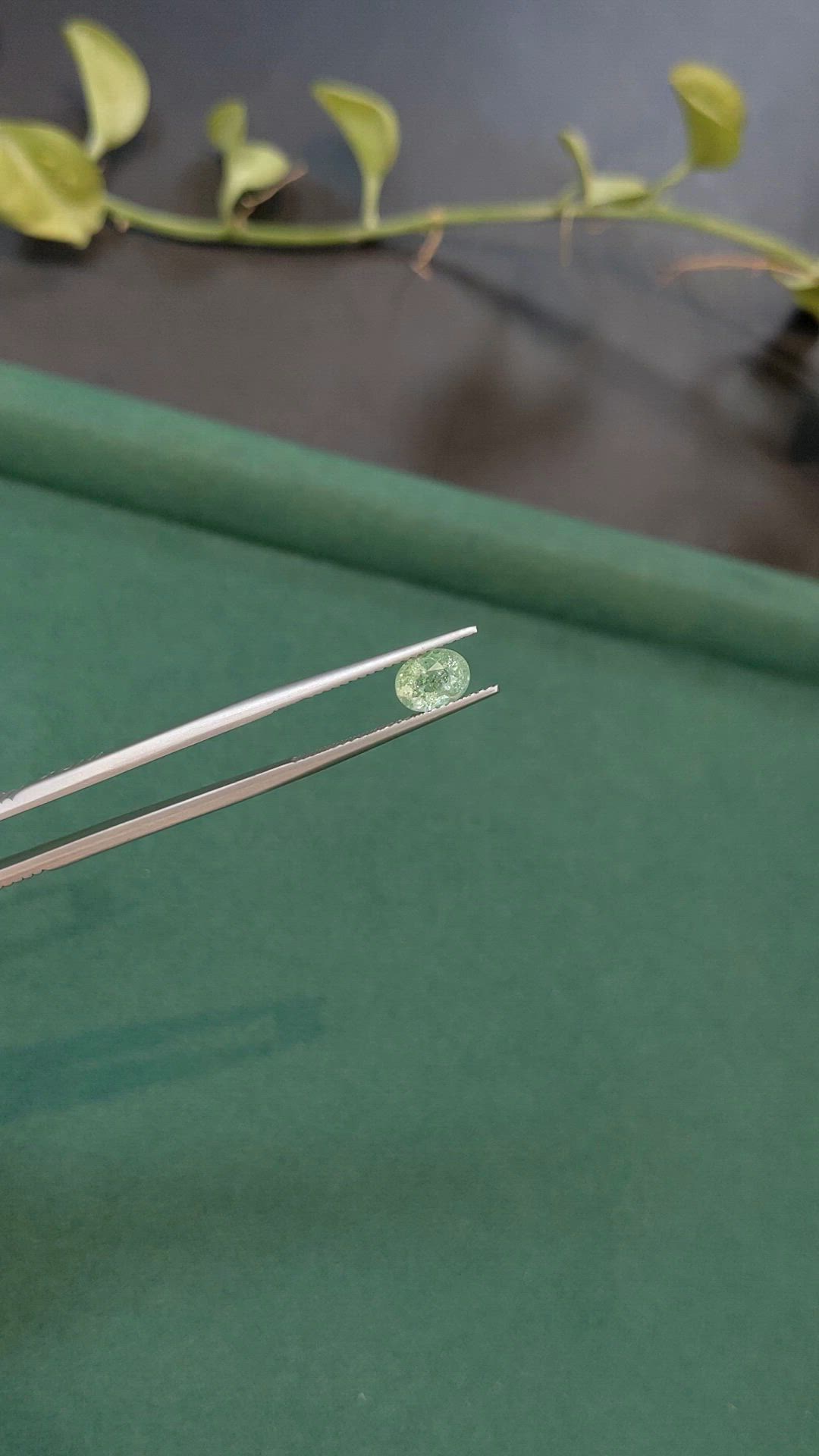 1.03 Ct. Green Paraiba Tourmaline from Mozambique Size Video