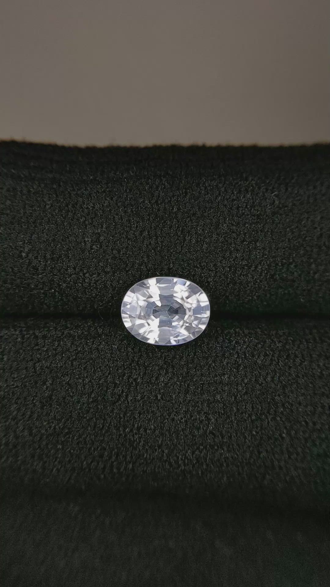 1.83 Ct. White Zircon from Tanzania Size Video