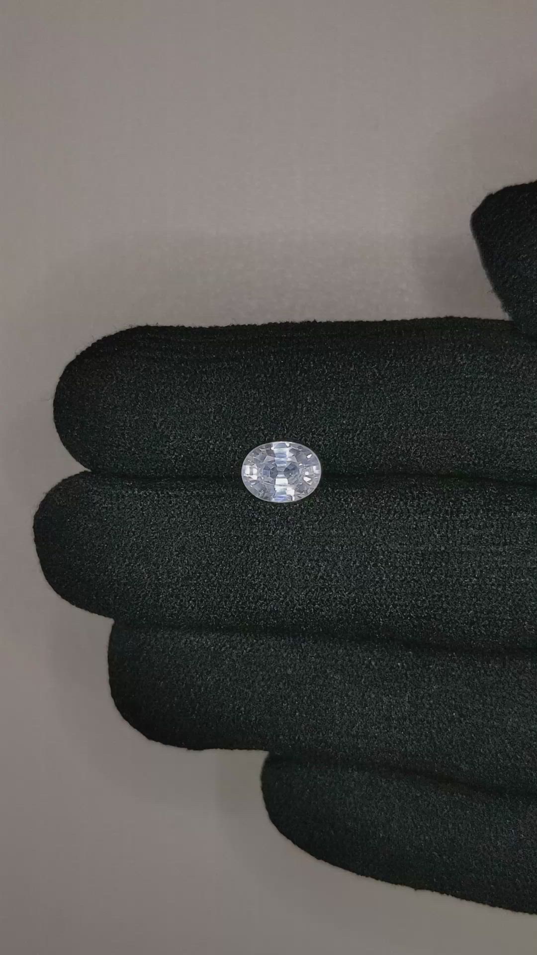 1.83 Ct. White Zircon from Tanzania Size Video