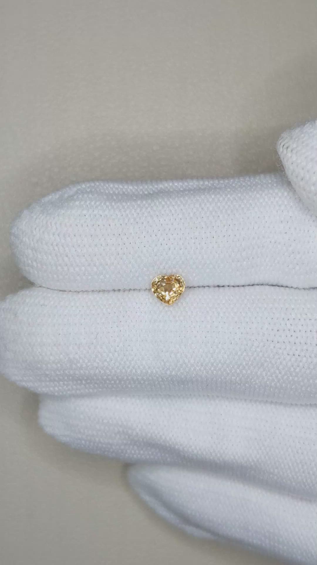 0.67 Ct. Yellowish Brown Zircon from Tanzania Size Video