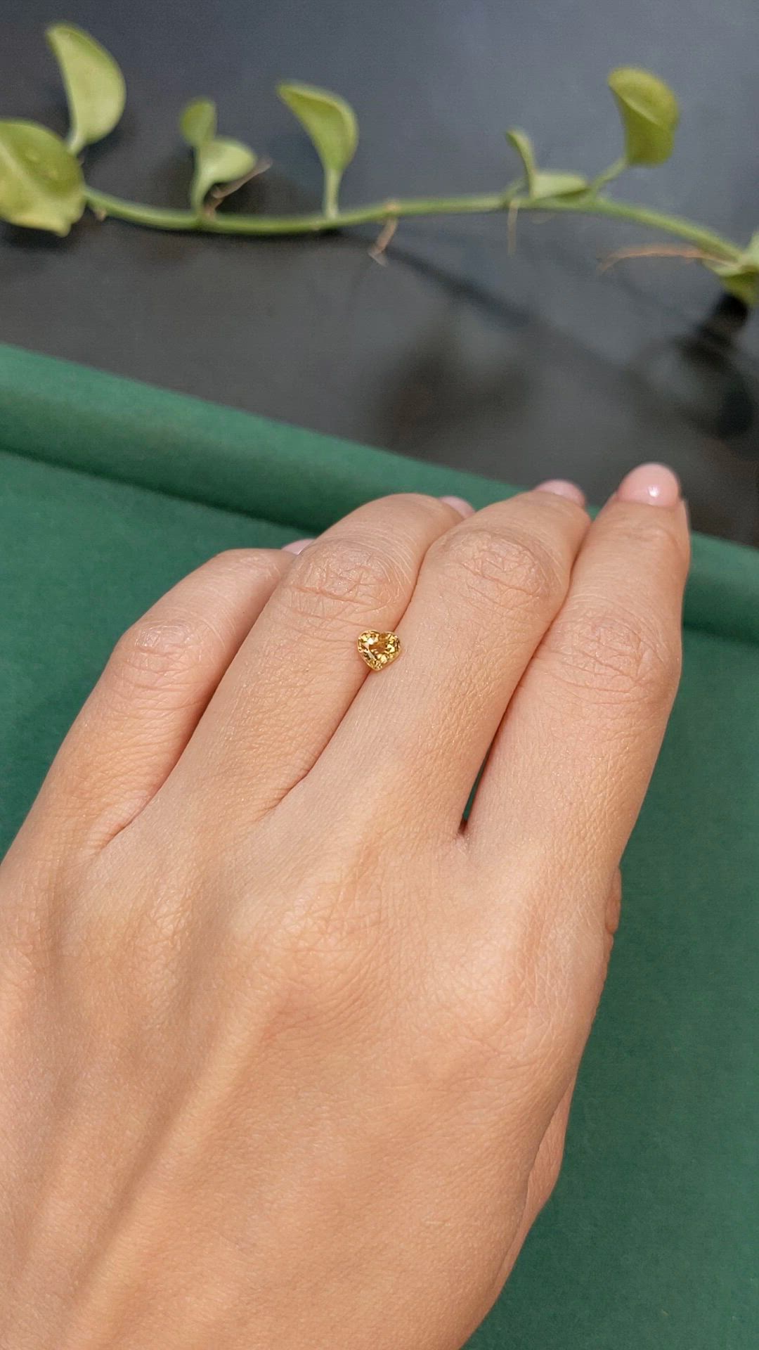 0.67 Ct. Yellowish Brown Zircon from Tanzania Size Video