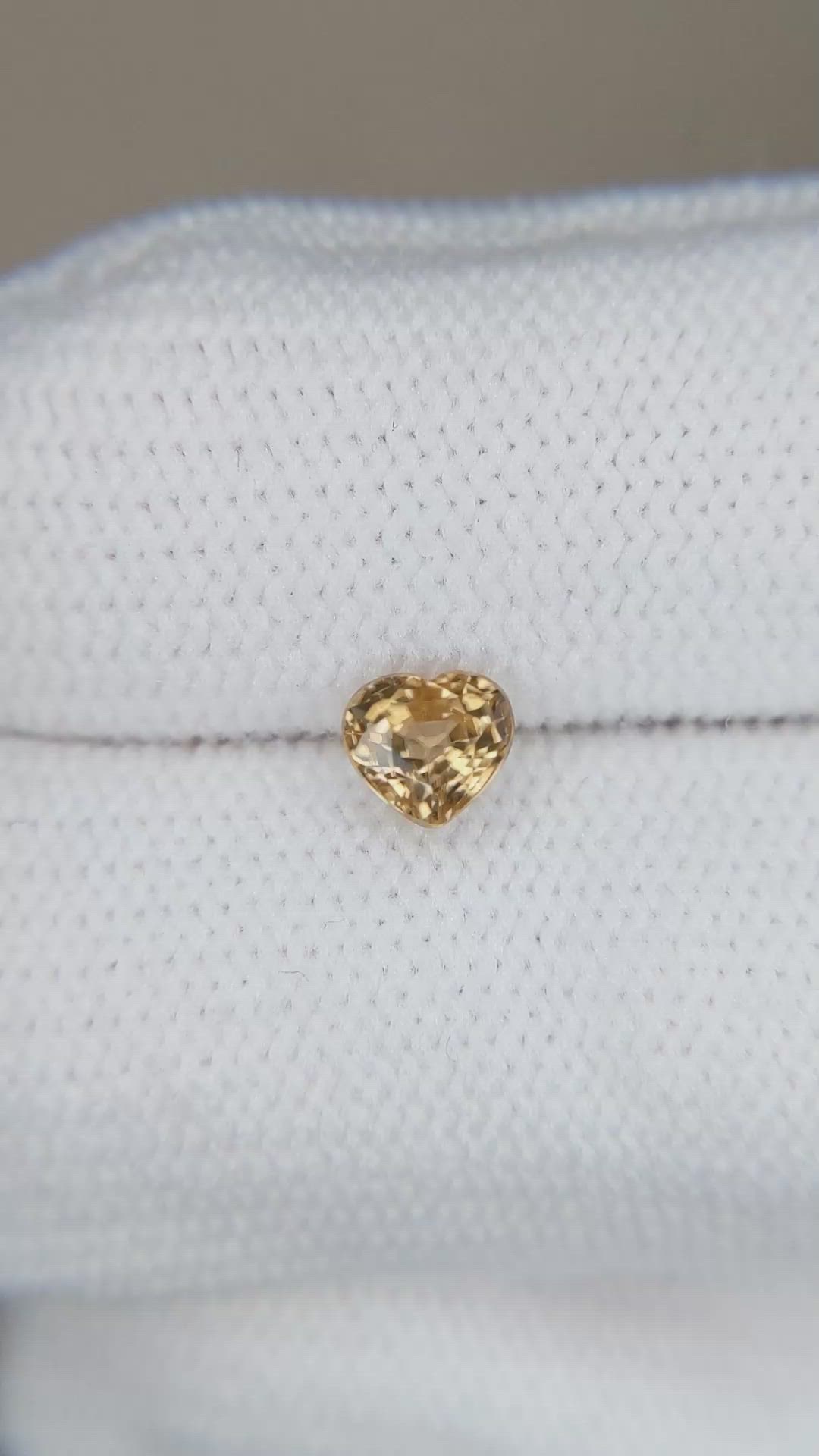 0.67 Ct. Yellowish Brown Zircon from Tanzania Size Video