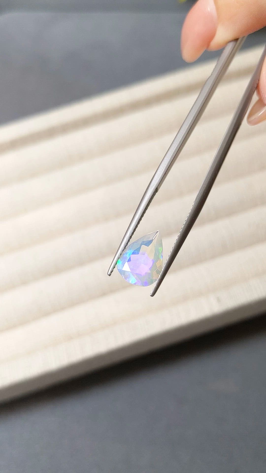 1.88 Ct. Multi Color White Opal from Ethiopia Size Video
