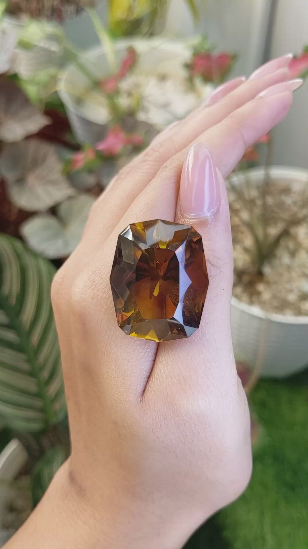 67.13 Ct. Bi Color Ametrine from Ceylon (Sri Lanka) Size Video