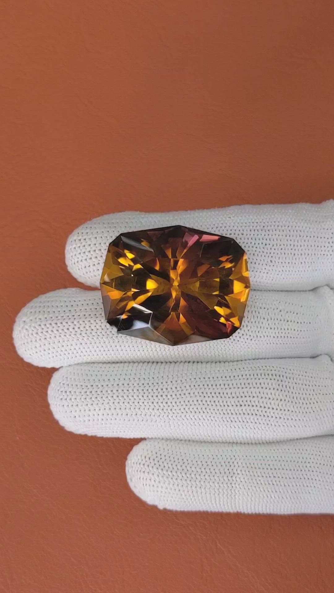 67.13 Ct. Bi Color Ametrine from Ceylon (Sri Lanka) Size Video