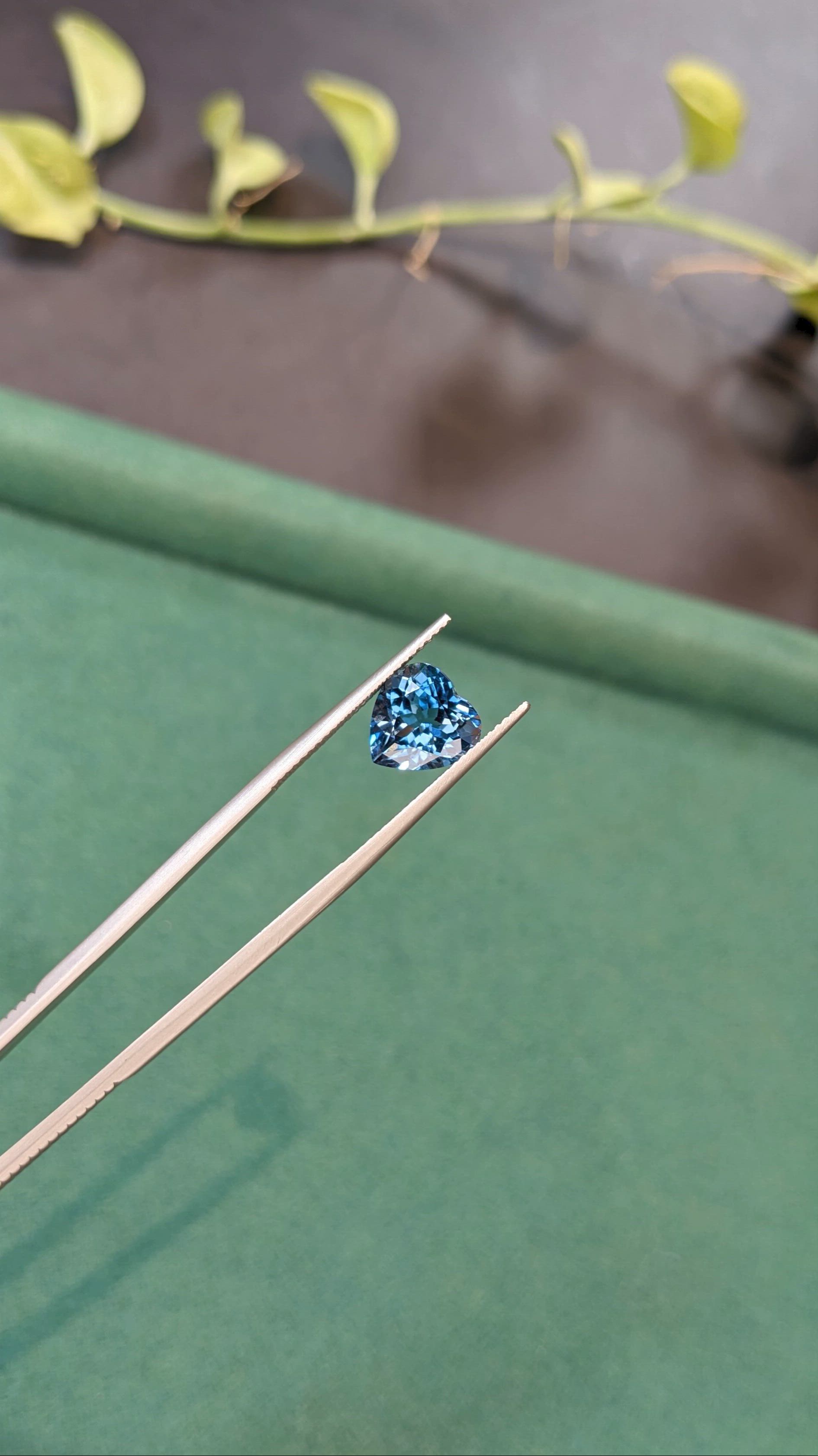 3.46 Ct. London Blue Topaz from Brazil Size Video