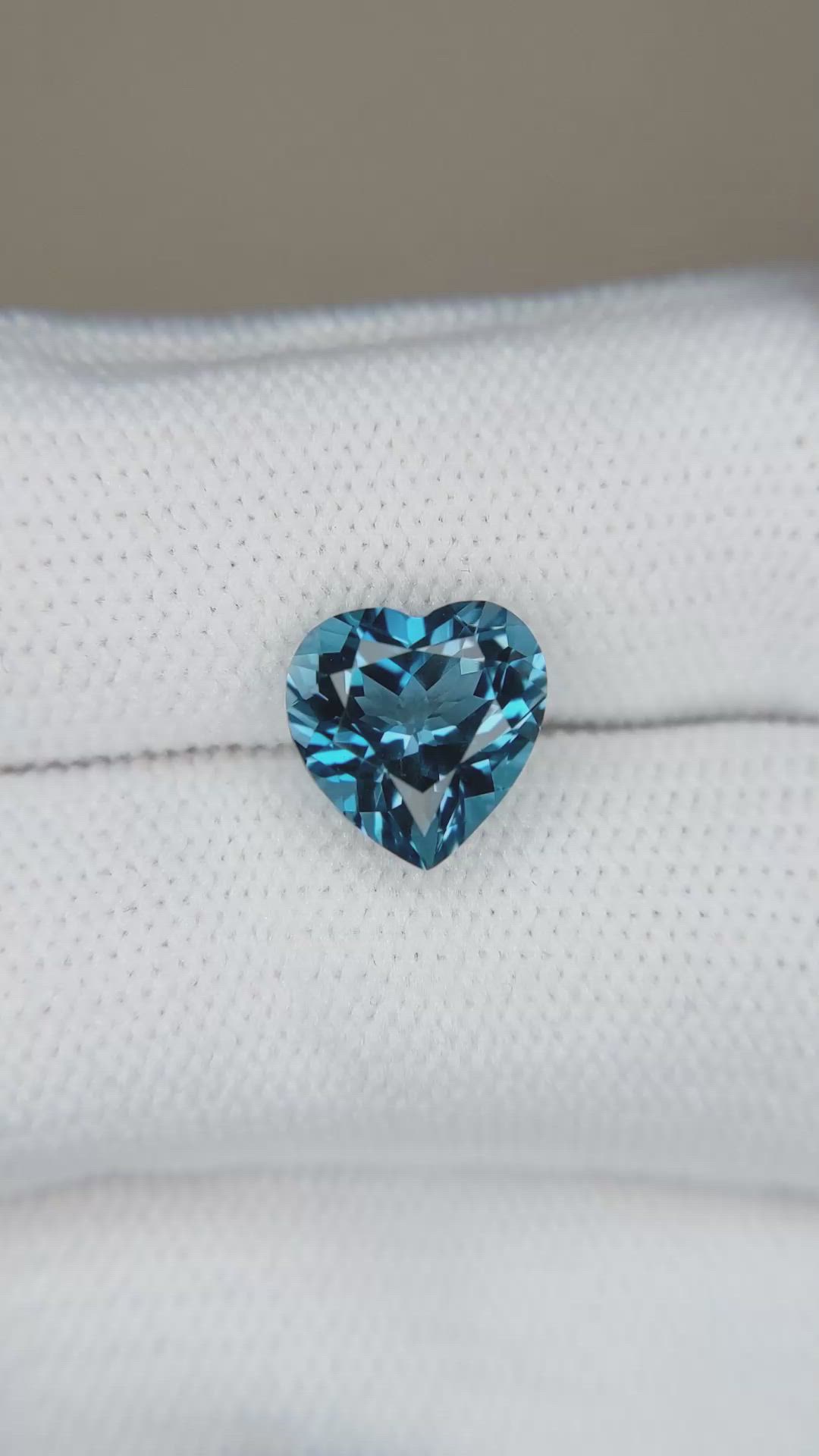 3.46 Ct. London Blue Topaz from Brazil Size Video