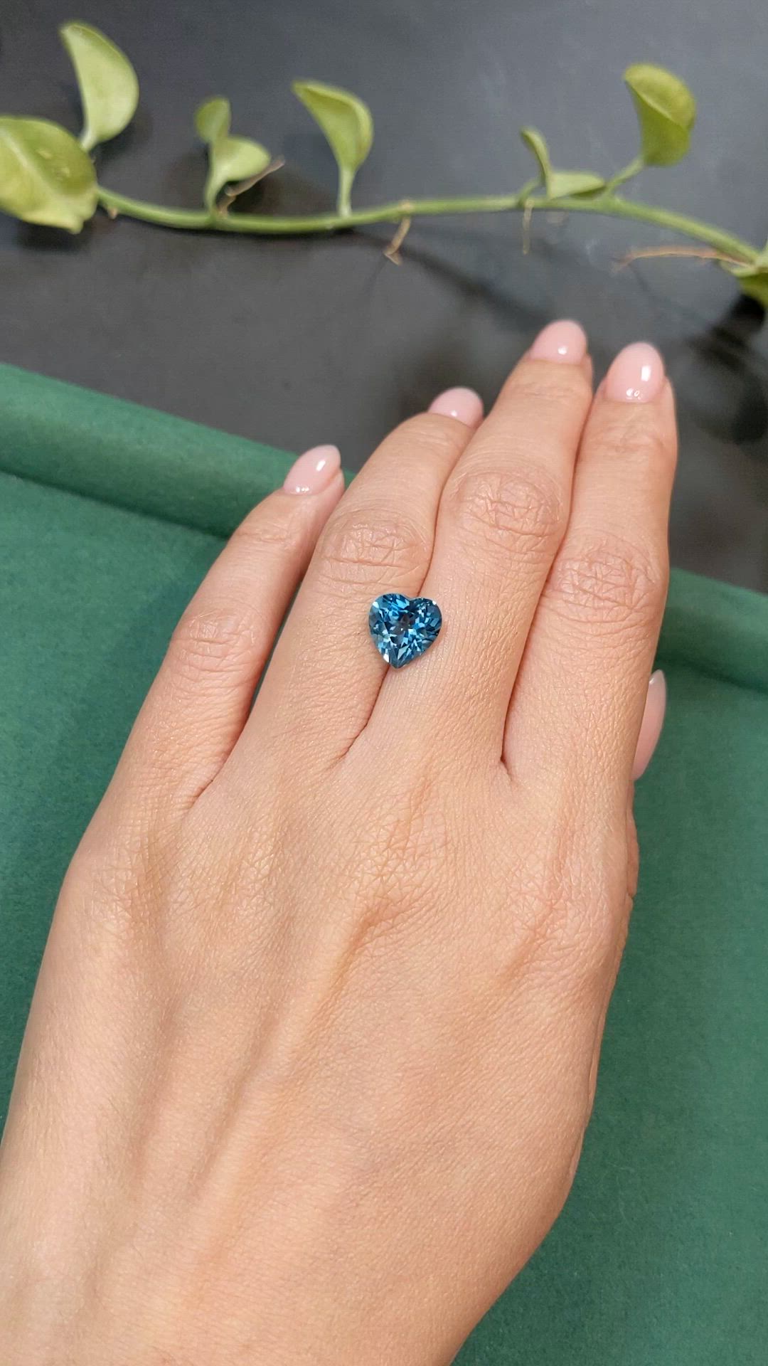 3.46 Ct. London Blue Topaz from Brazil Size Video