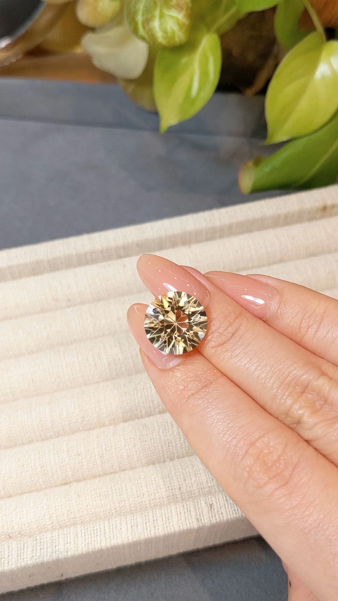 8.57 Ct. Yellow Citrine from Madagascar Size Video