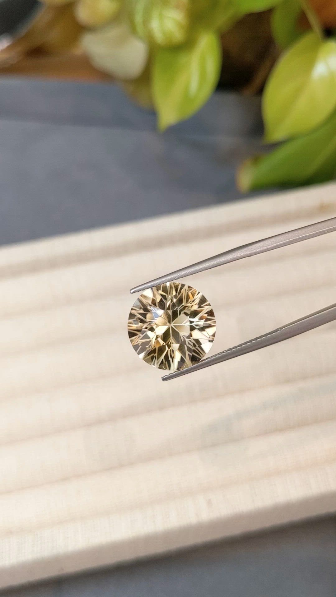 8.57 Ct. Yellow Citrine from Madagascar Size Video