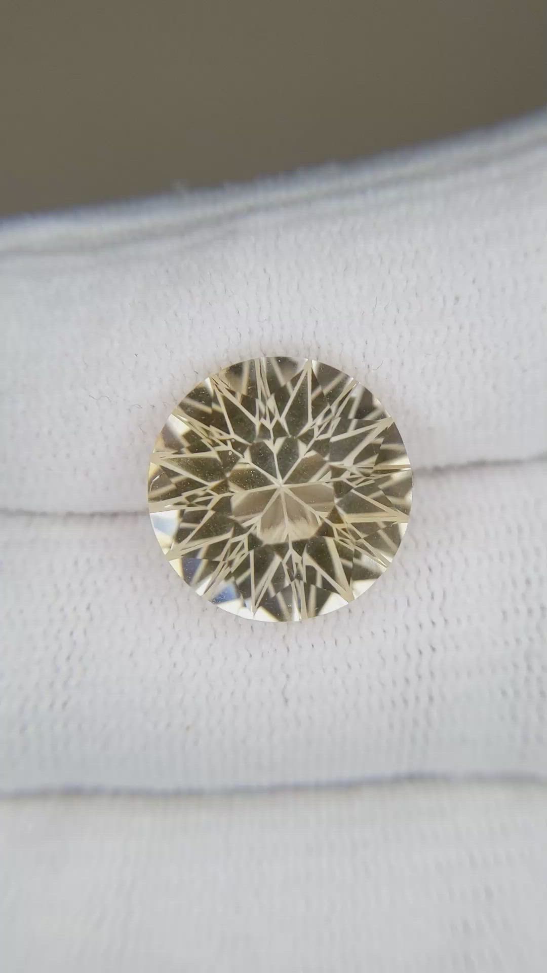 8.57 Ct. Yellow Citrine from Madagascar Size Video