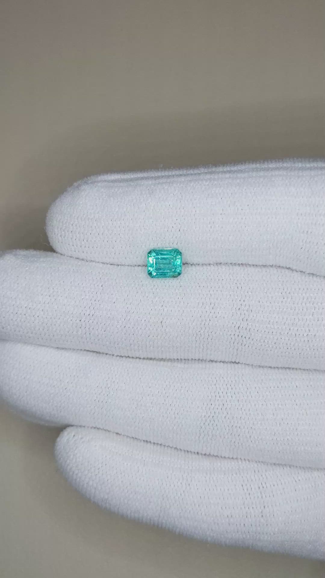 1.11 Ct. Blue Apatite from Madagascar Size Video