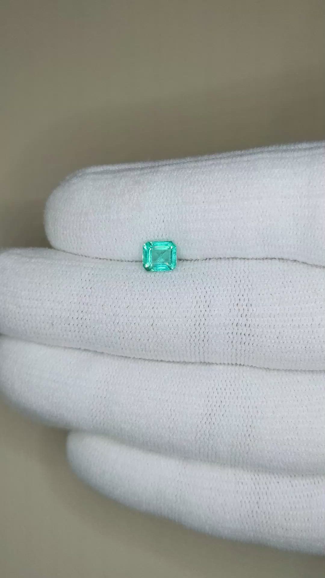 0.92 Ct. Blue Apatite from Madagascar Size Video